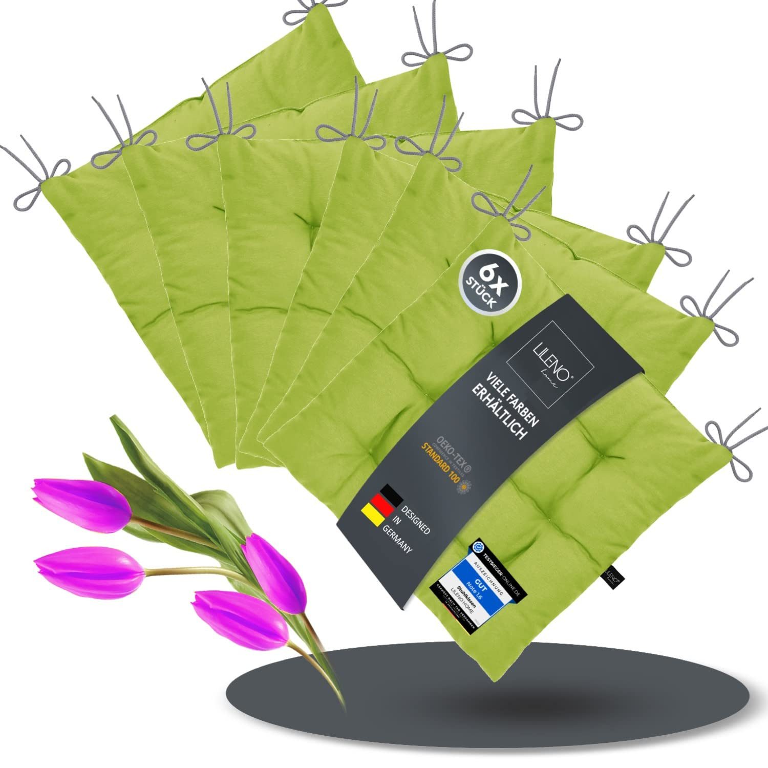 LILENO HOME Stuhlkissen Sitzkissen für Gartenstuhl, günstig online kaufen