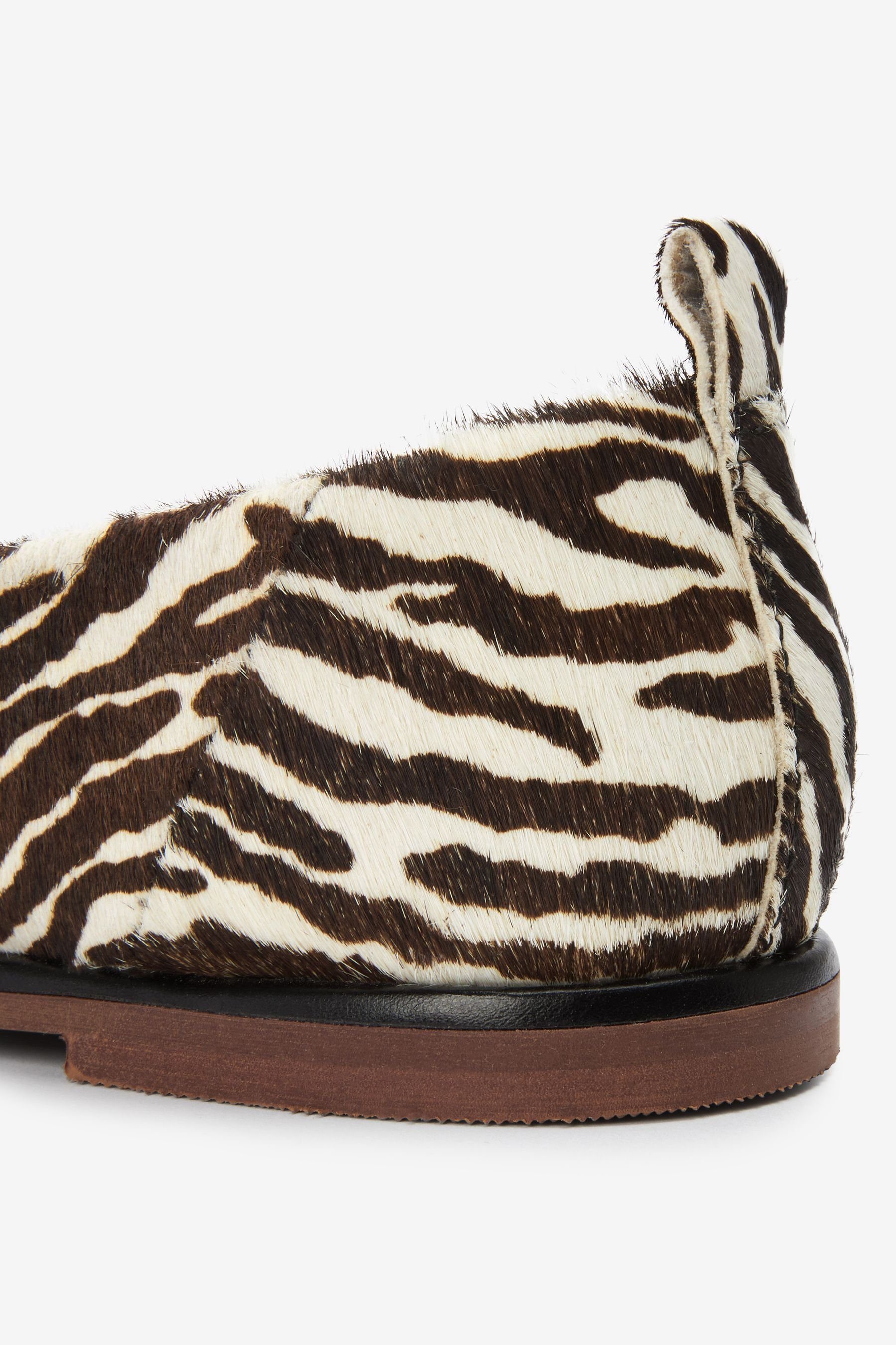 Slipper Zebra Next Forever (1-tlg) Slippers aus Comfort® Leder Print