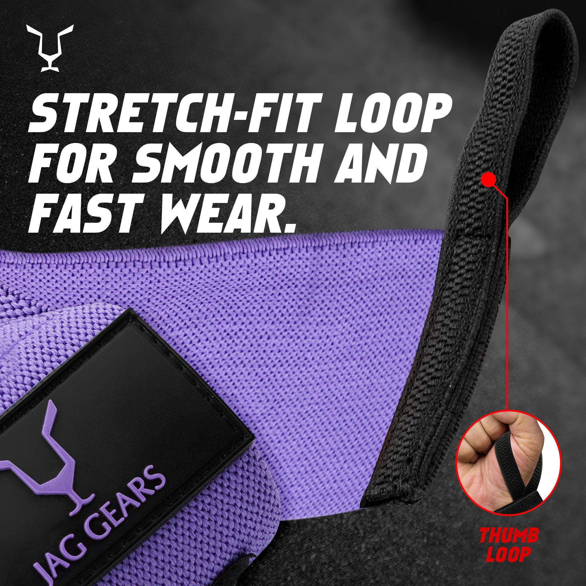 JAG GEARS Handbandage Handgelenkstütze, verstellbarer Handgelenkbandagegurt mit Daumenstütze (1 pair), Sport Gewichtheben Bodybuilding Klimmzüge Krafttraining Workout etc