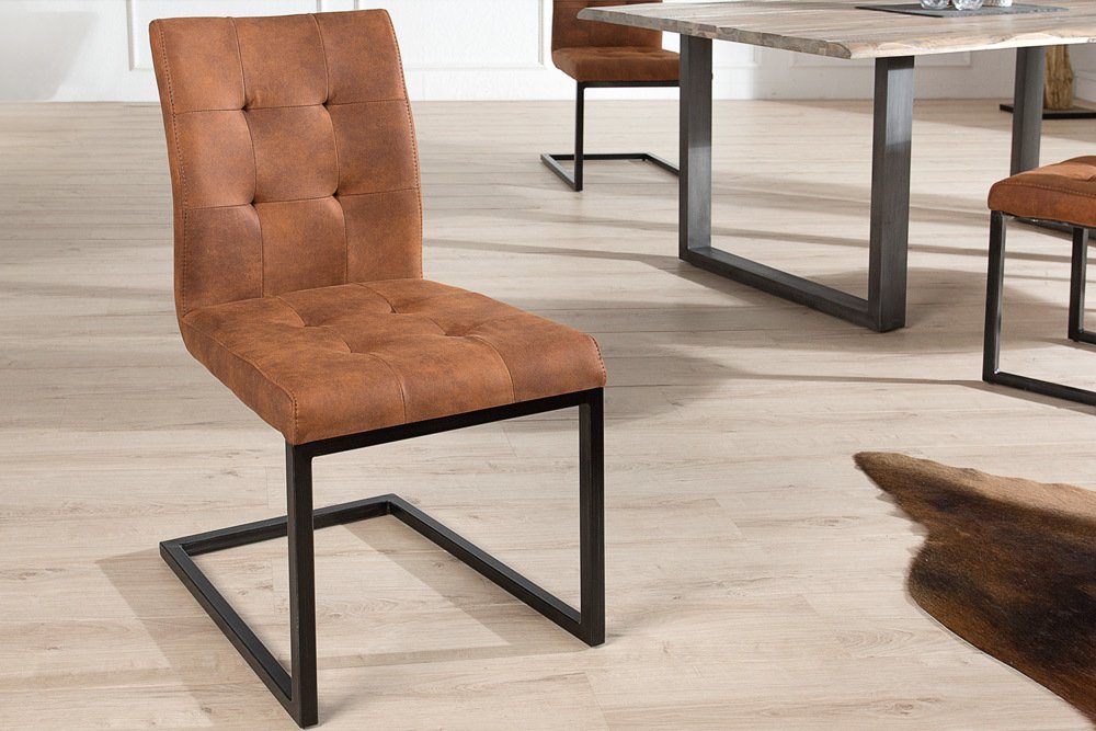 riess-ambiente Freischwinger OXFORD vintage braun / günstig online kaufen