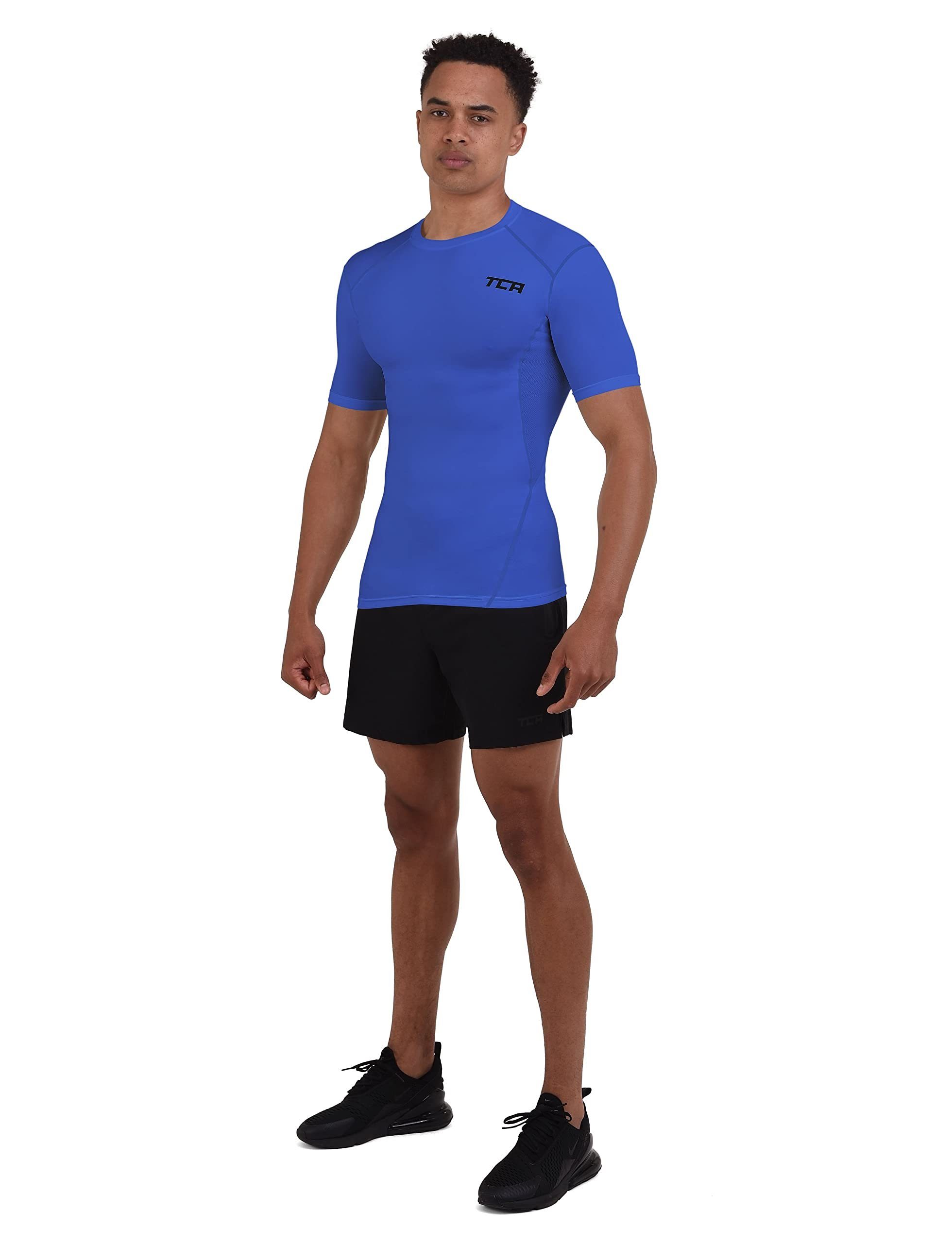 Herren - TCA Sportshirt TCA Funktionsunterhemd Blau HyperFusion