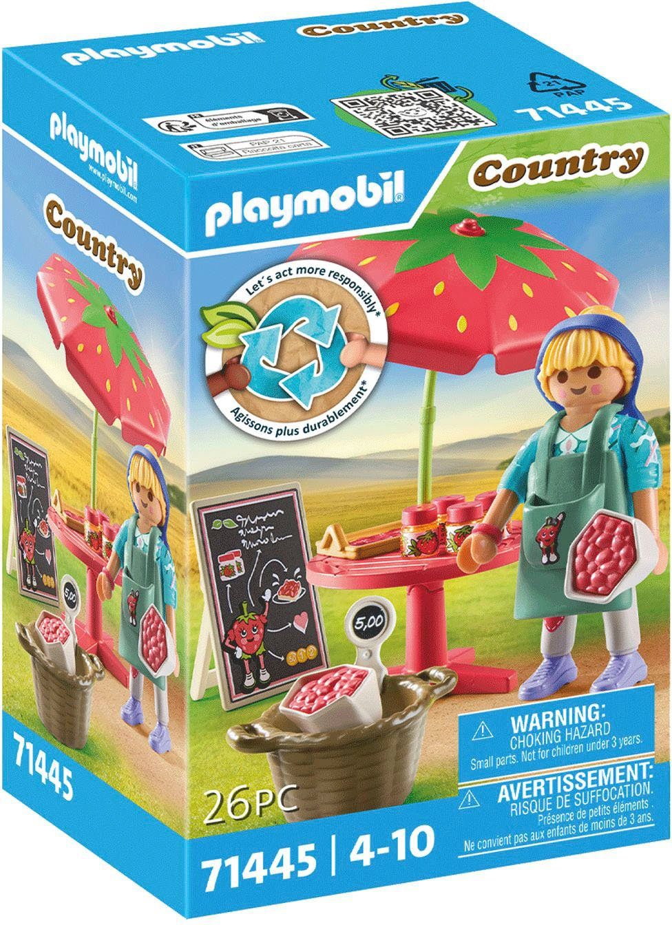 Playmobil® Konstruktions-Spielset Marmeladenstand (71445), Country, (26 St), teilweise aus recyceltem Material; Made in Europe