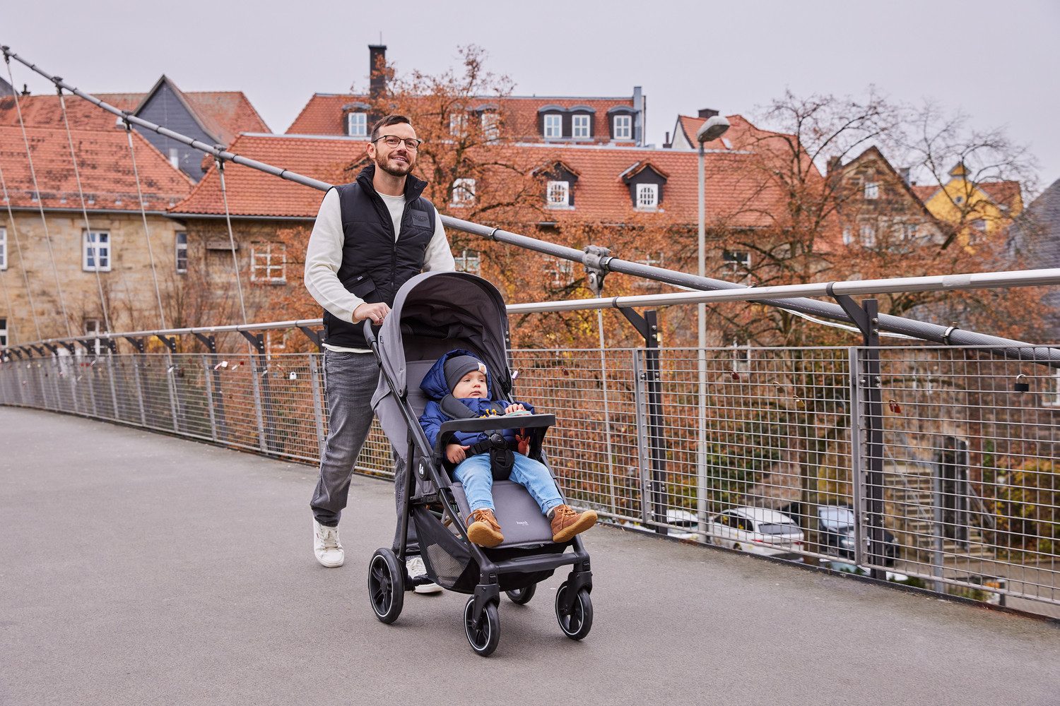 Hauck Shop N Care children's buggy, grey, load capacity up to 22 kg; compatible with infant car seat