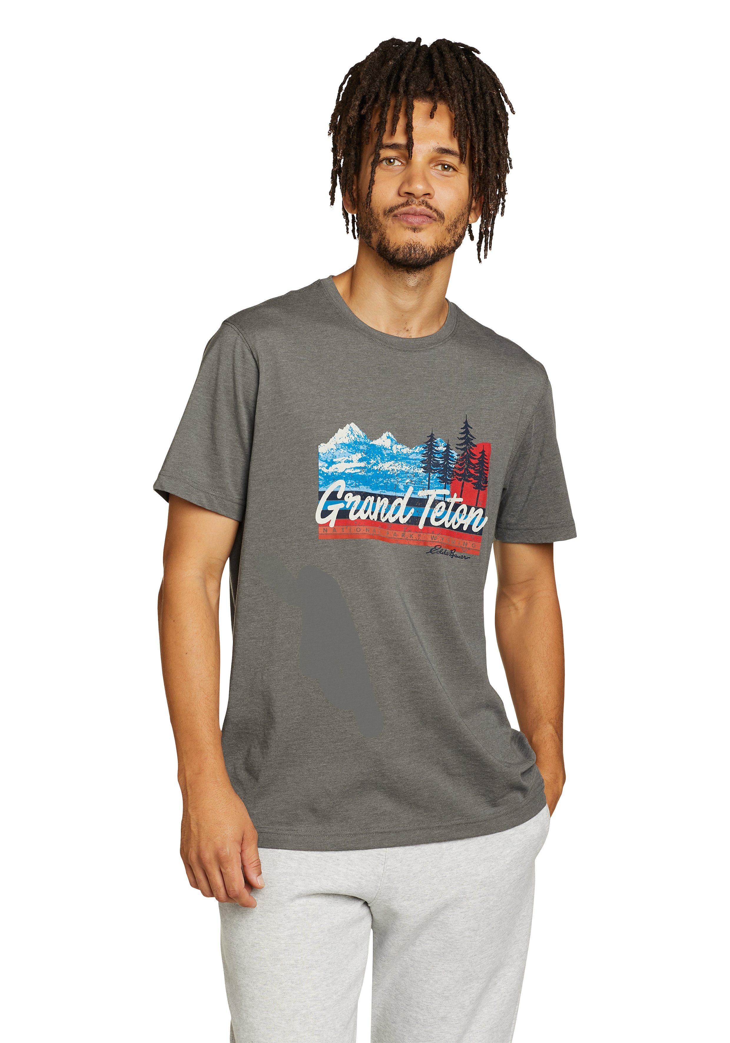 Eddie Bauer T-Shirt Graphic T-Shirt Grand Teton