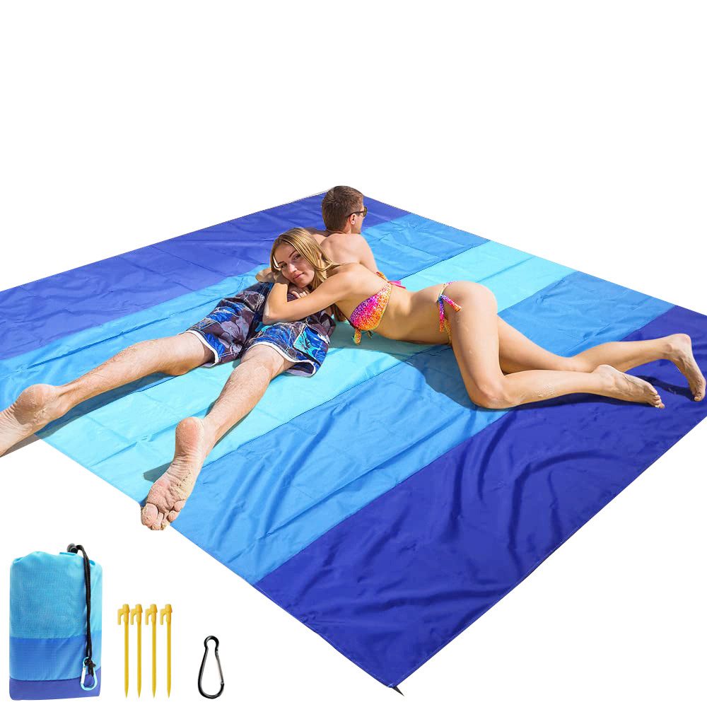 Picknickdecke Stranddecke Strandmatte Campingdecke, 210x200cm Wasserdicht, Sanddicht