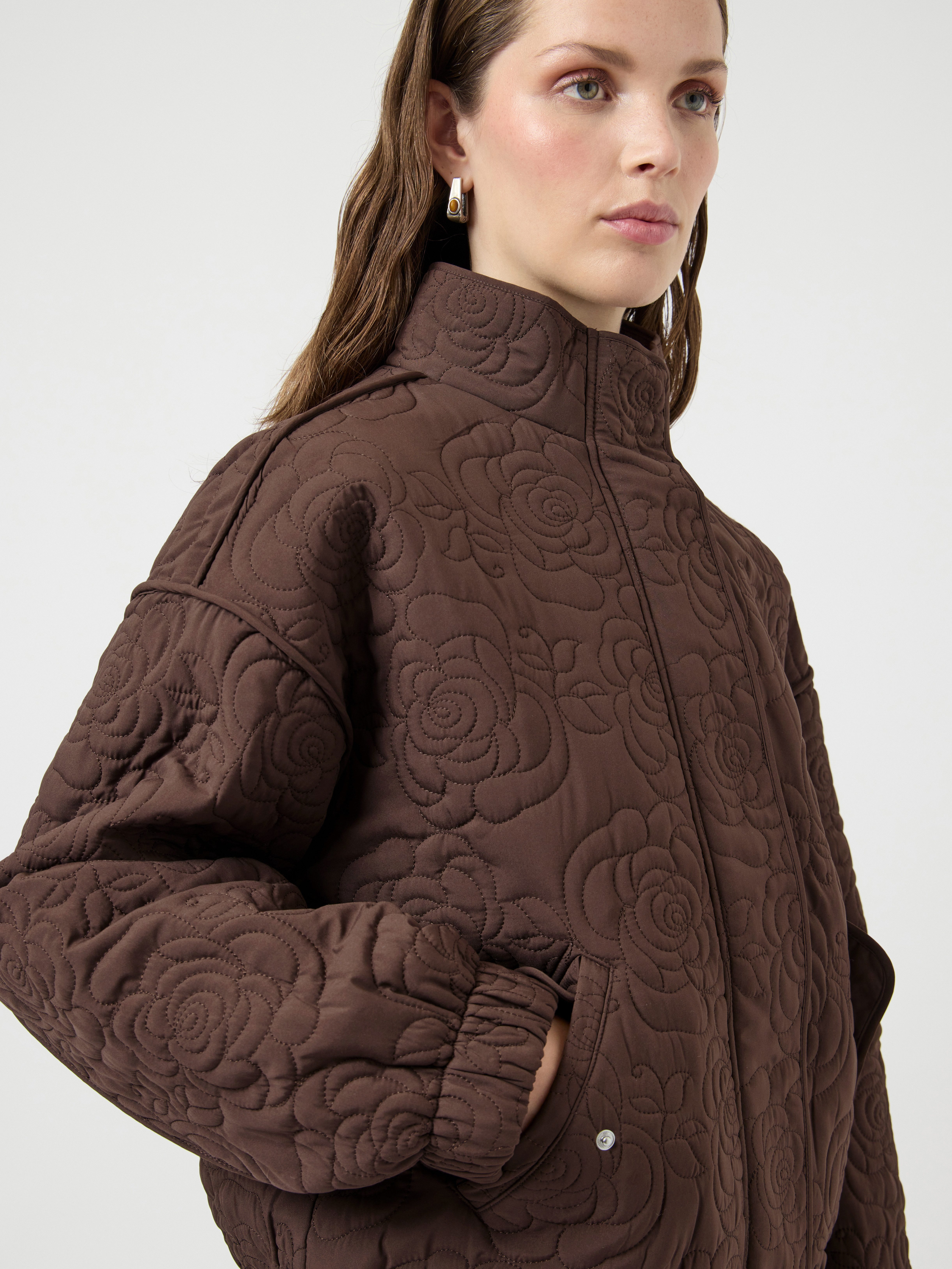 Y.A.S Blouson YASFIPURA LS QUILTED JACKET S. NOOS Kunstfaser, elastische Bündchen