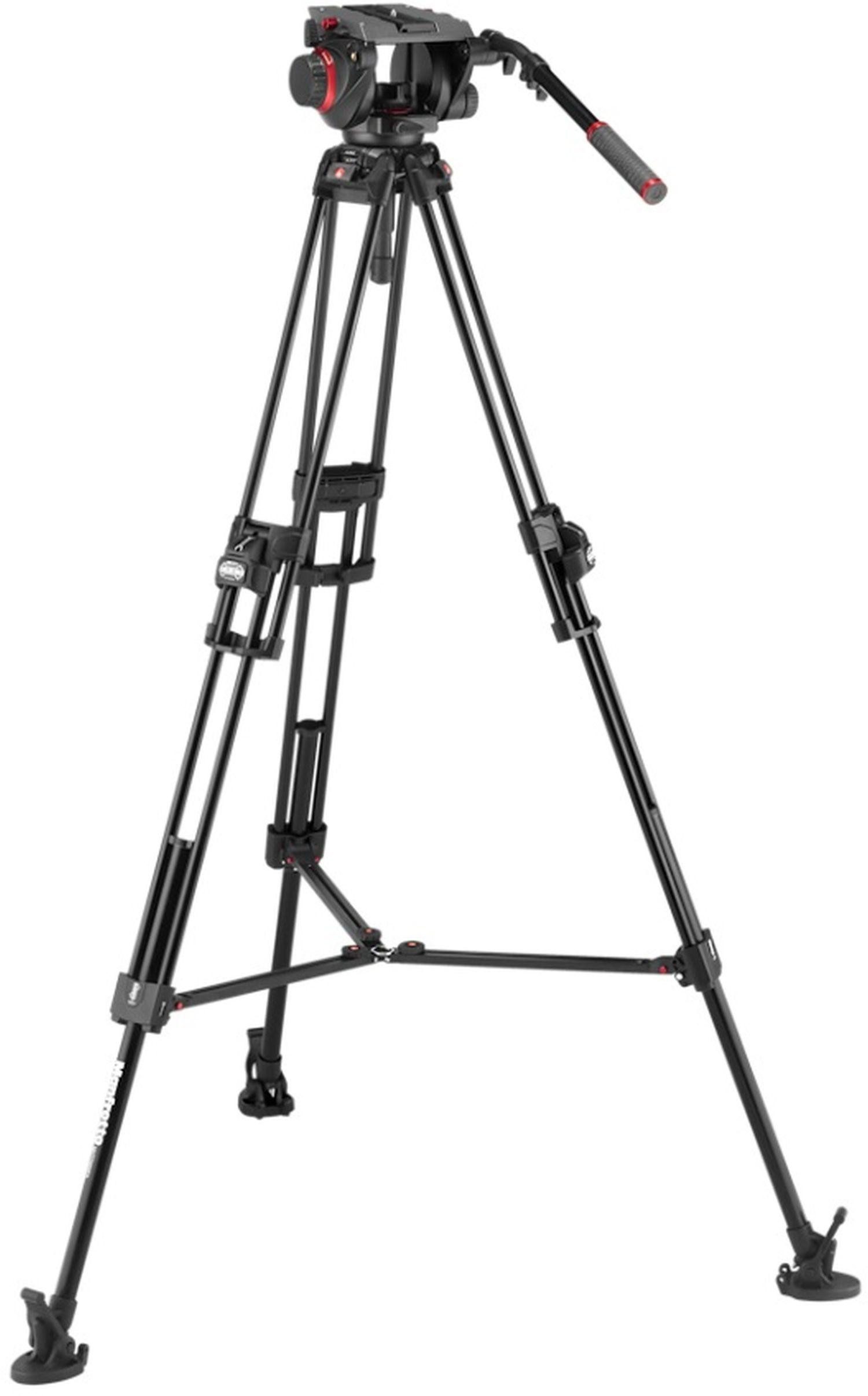 Manfrotto Videokopf 509 Pro Stat 645 Fast Twin Alu Stativhalterung