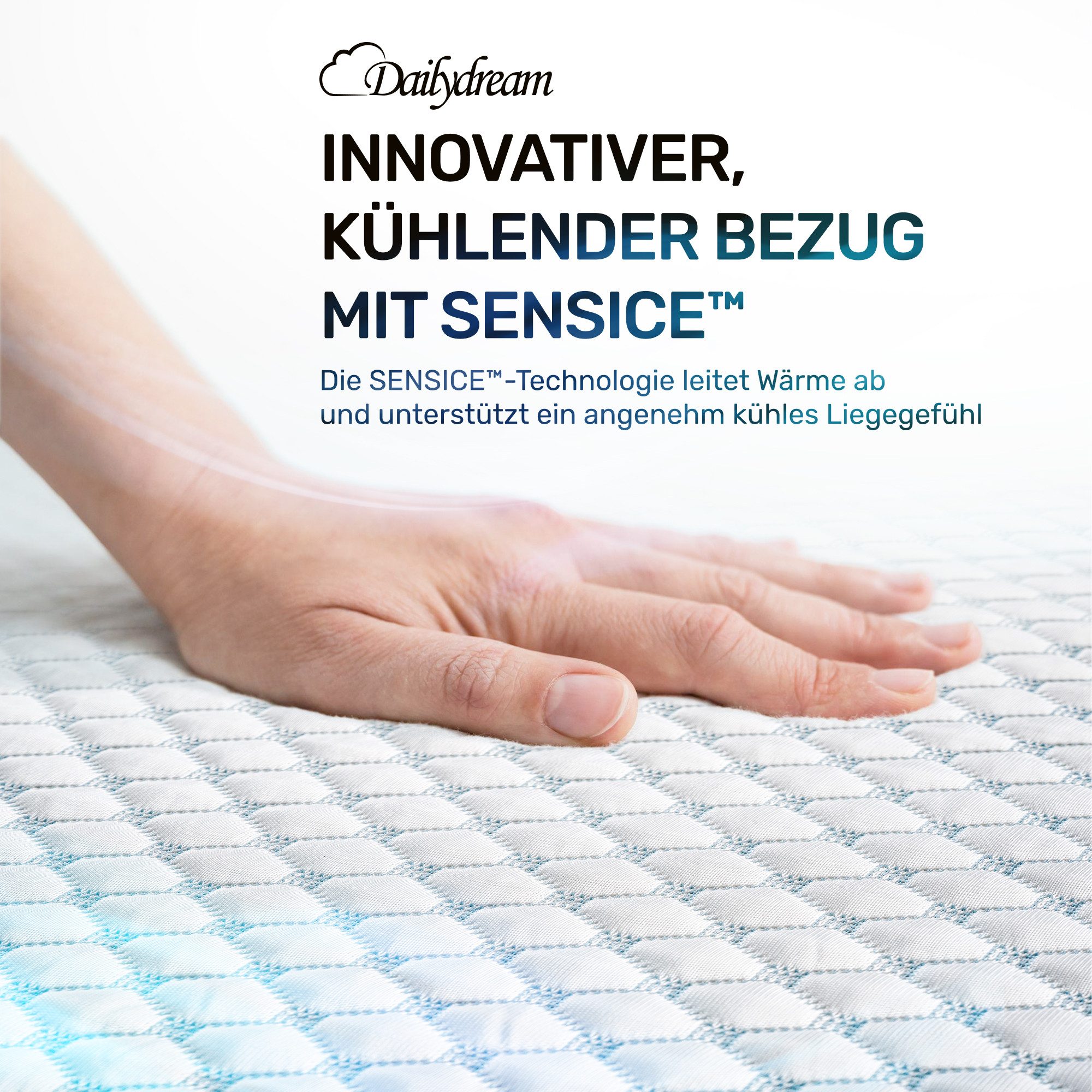 Dailydream, Topper mit kühlendem Effekt, H1/2, Memory Foam, Edition "Cool Touch"