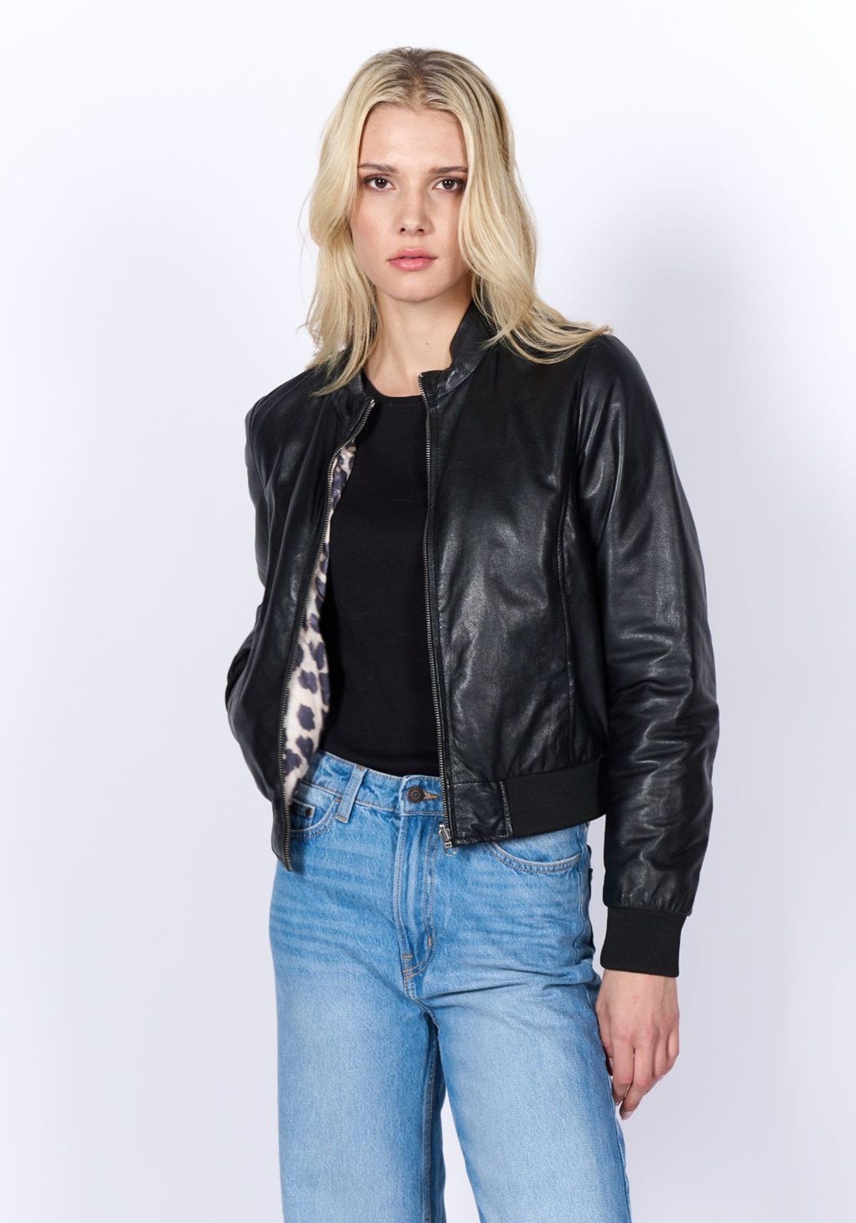 Freaky Nation Lederjacke Leo Star-FN