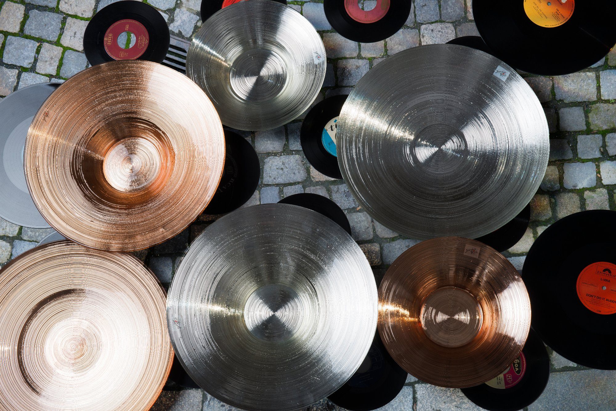 Sandra Rich Schale Glasschale CIRCLE kupfer von Sandra Rich, Glas