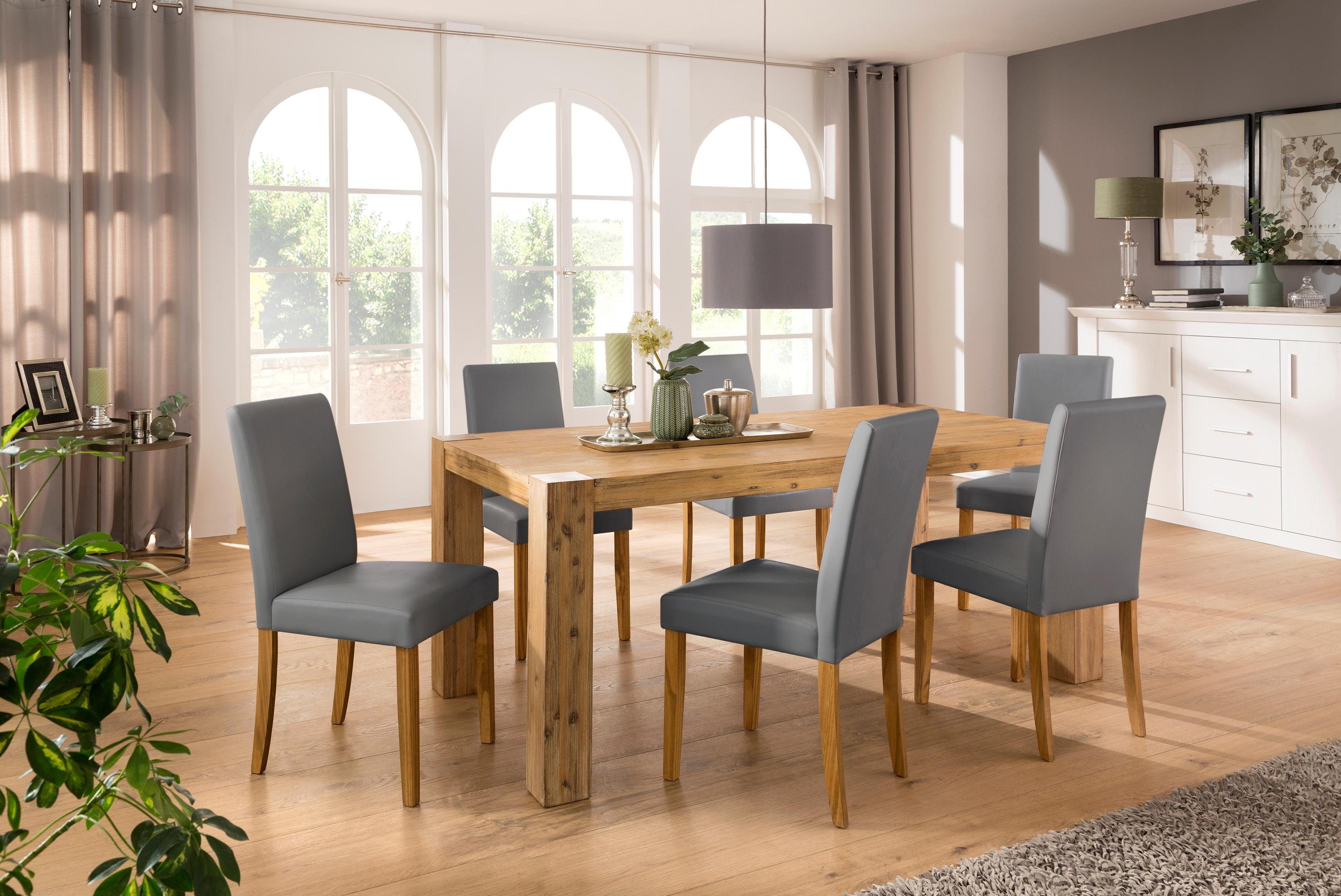 Home affaire Essgruppe »Silje«, (Set, 7 tlg), bestehend aus 6 Lucca Stühlen und dem Maggie Esstisch online kaufen | OTTO Home affaire Essgruppe »Silje«, (Set, 7 tlg), bestehend aus 6 Lucca Stühlen und dem Maggie Esstisch online kaufen | OTTO