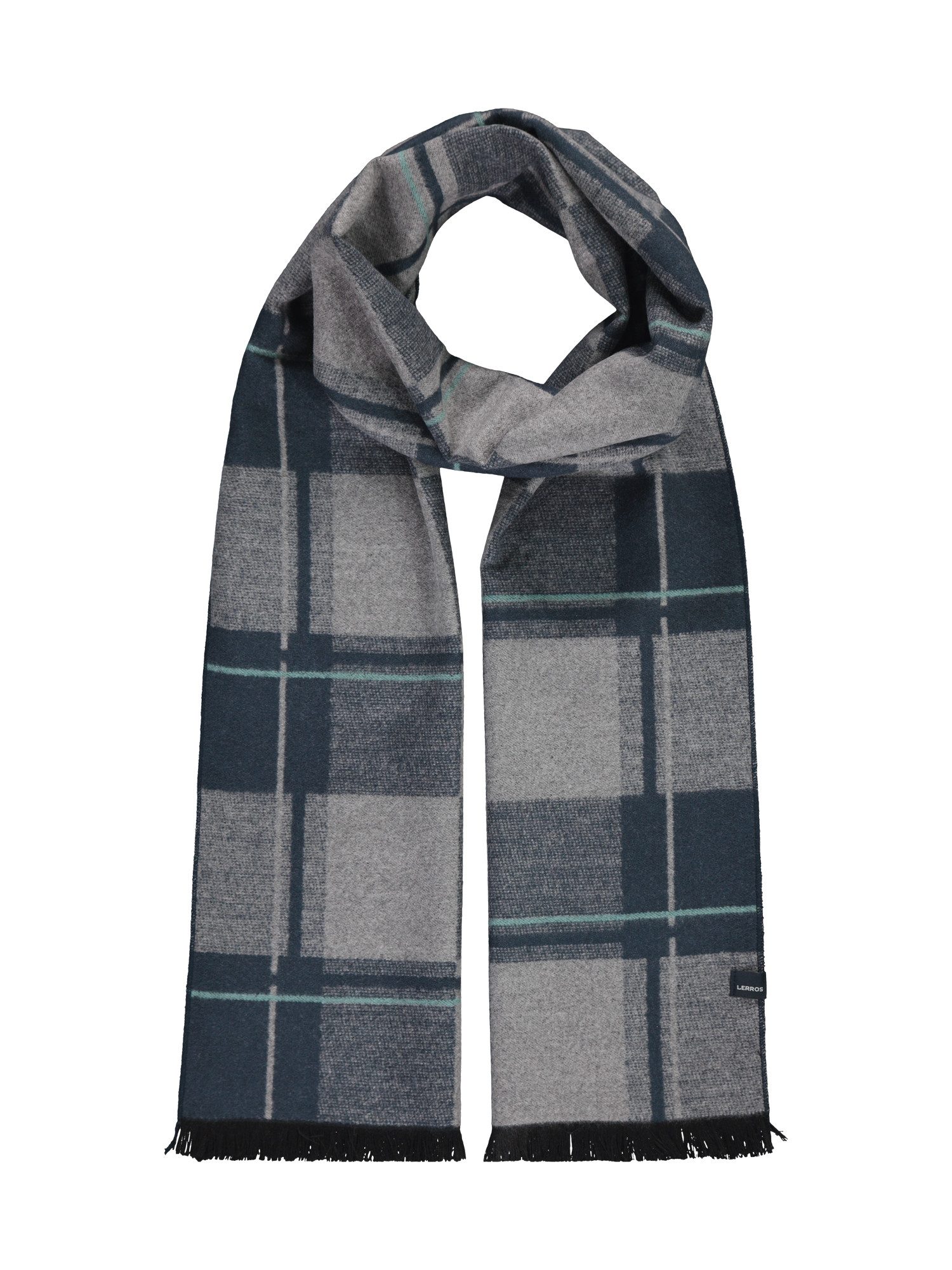 LERROS Wollschal LERROS Karierter Herrenschal