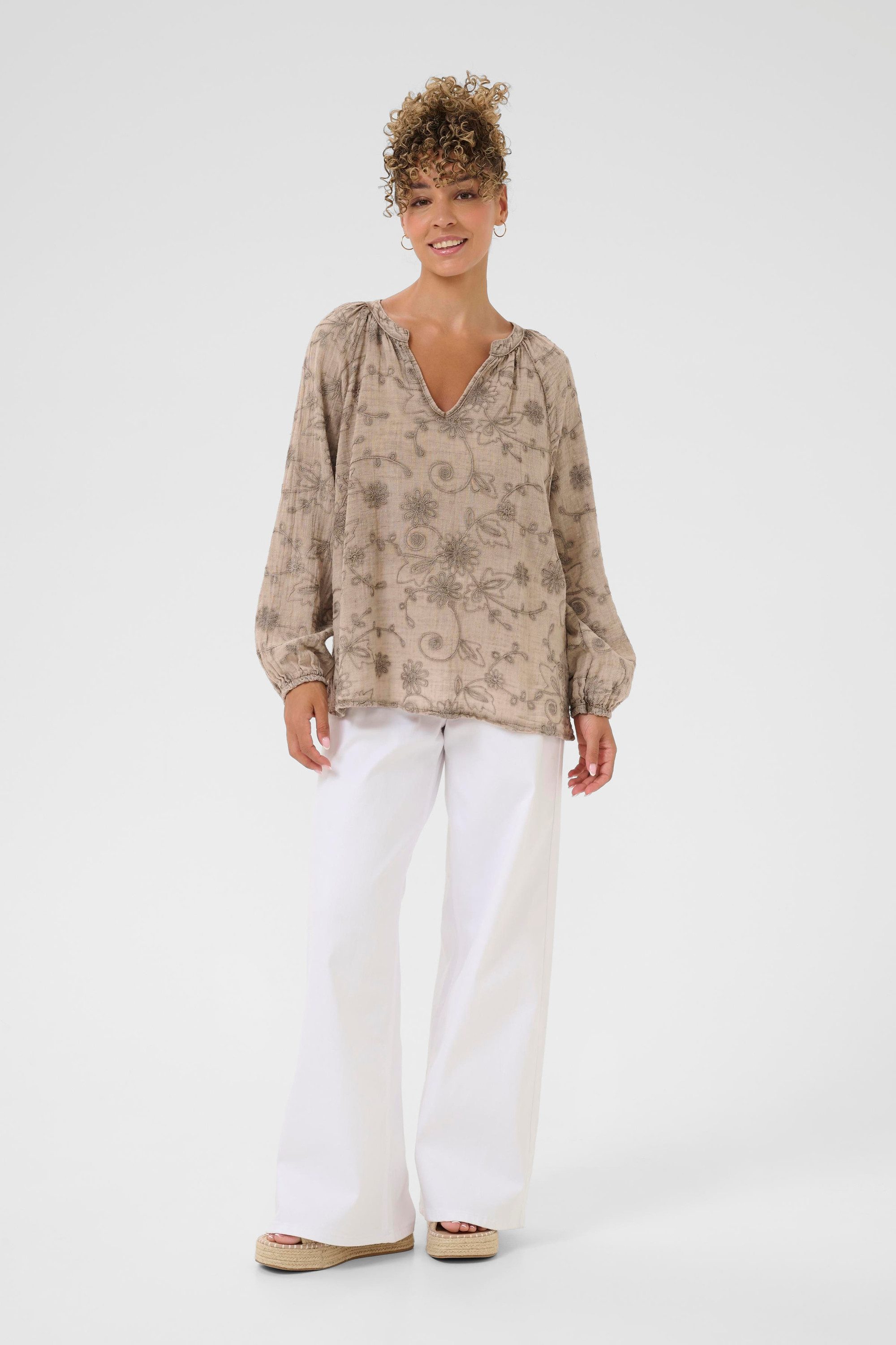 Cream Langarmbluse Langarm-Bluse CRGem günstig online kaufen