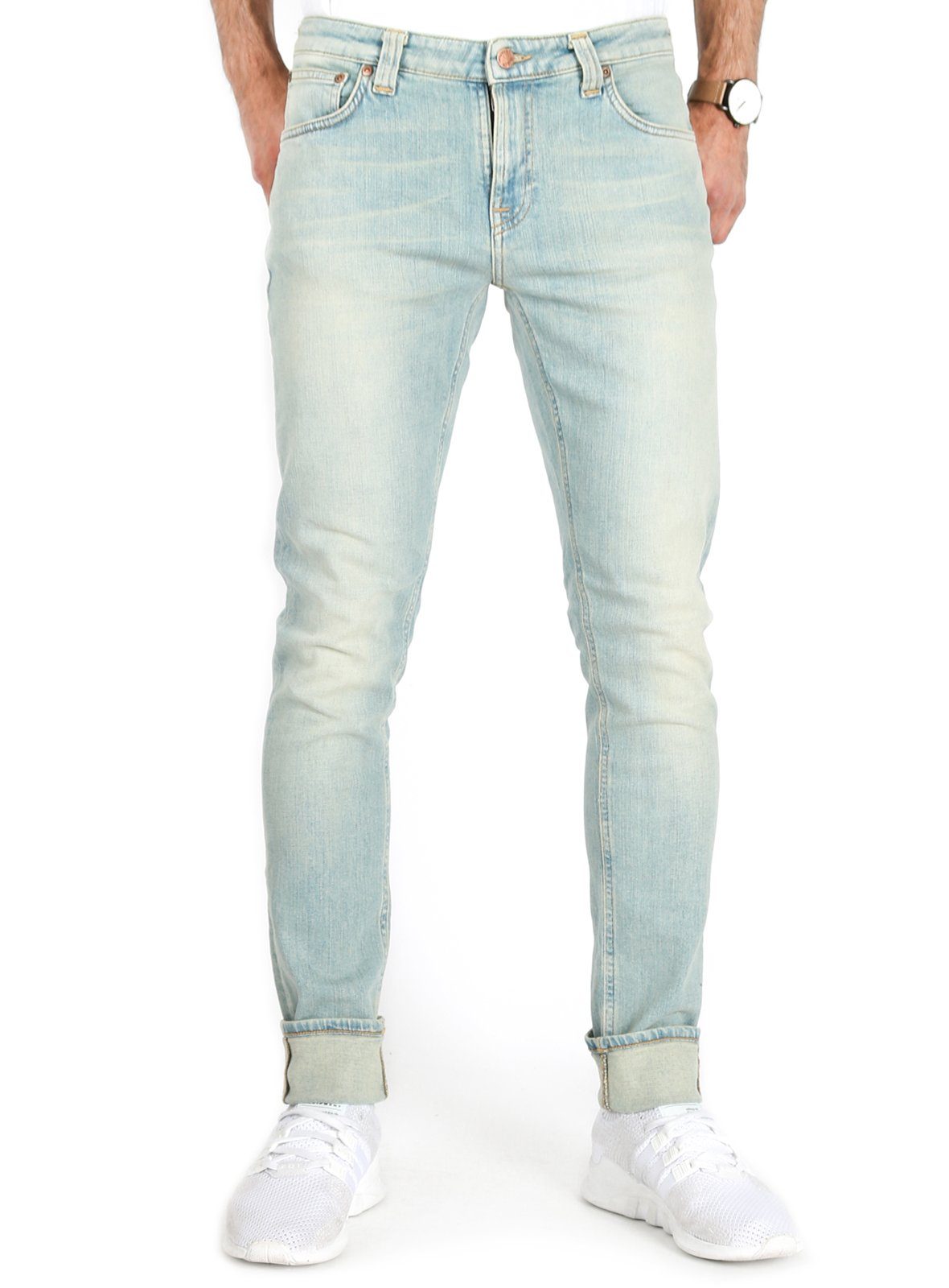 Nudie Jeans Skinny-fit-Jeans Herren Stretch Hose Bio Baumwolle Skinny Lin  Sea Breeze online kaufen | OTTO
