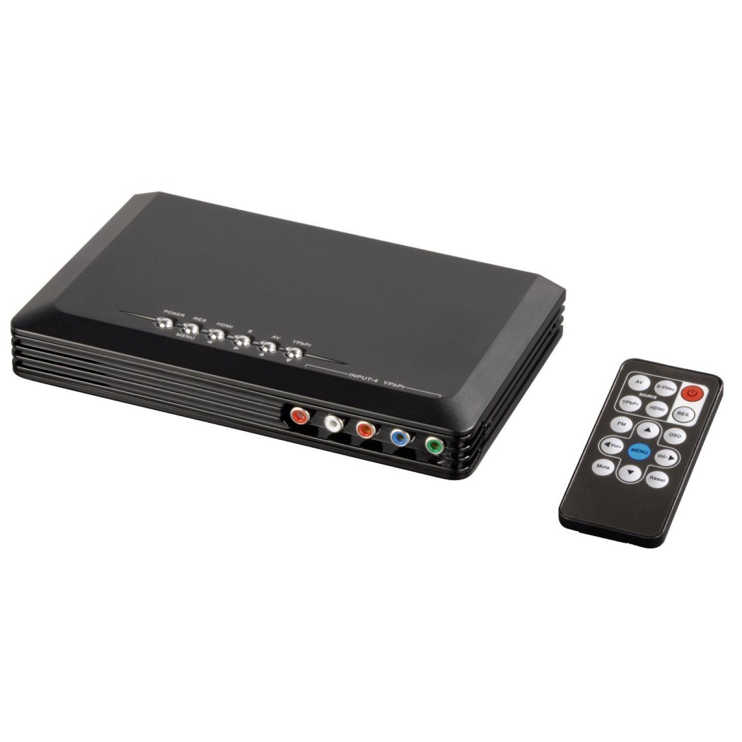 Hama Video Konverter 4in1 Skalierer HDMI Adapter Video-Adapter Kein zu HDMI, S-Video, YUV Component, Composite, YUV Component S-Video Cinch Composite auf Full-HD 1080p skaliert