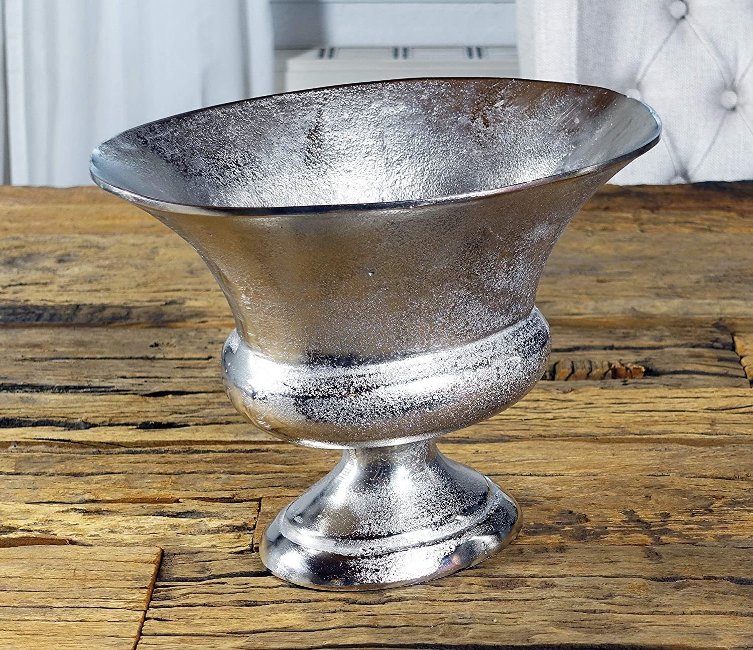 MichaelNoll Dekovase Vase Pokalvase Dekovase Aluminium Silber Deko - S 30 c günstig online kaufen