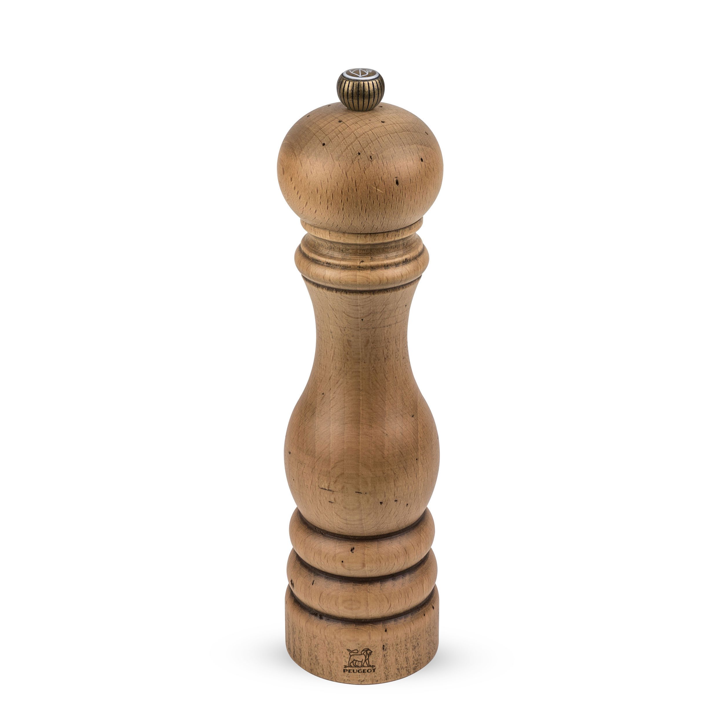 PEUGEOT Salzmühle PARIS ANTIQUE 22cm Buchenholz Stahlmahlwerk Gewürzmü Manuell Manuell