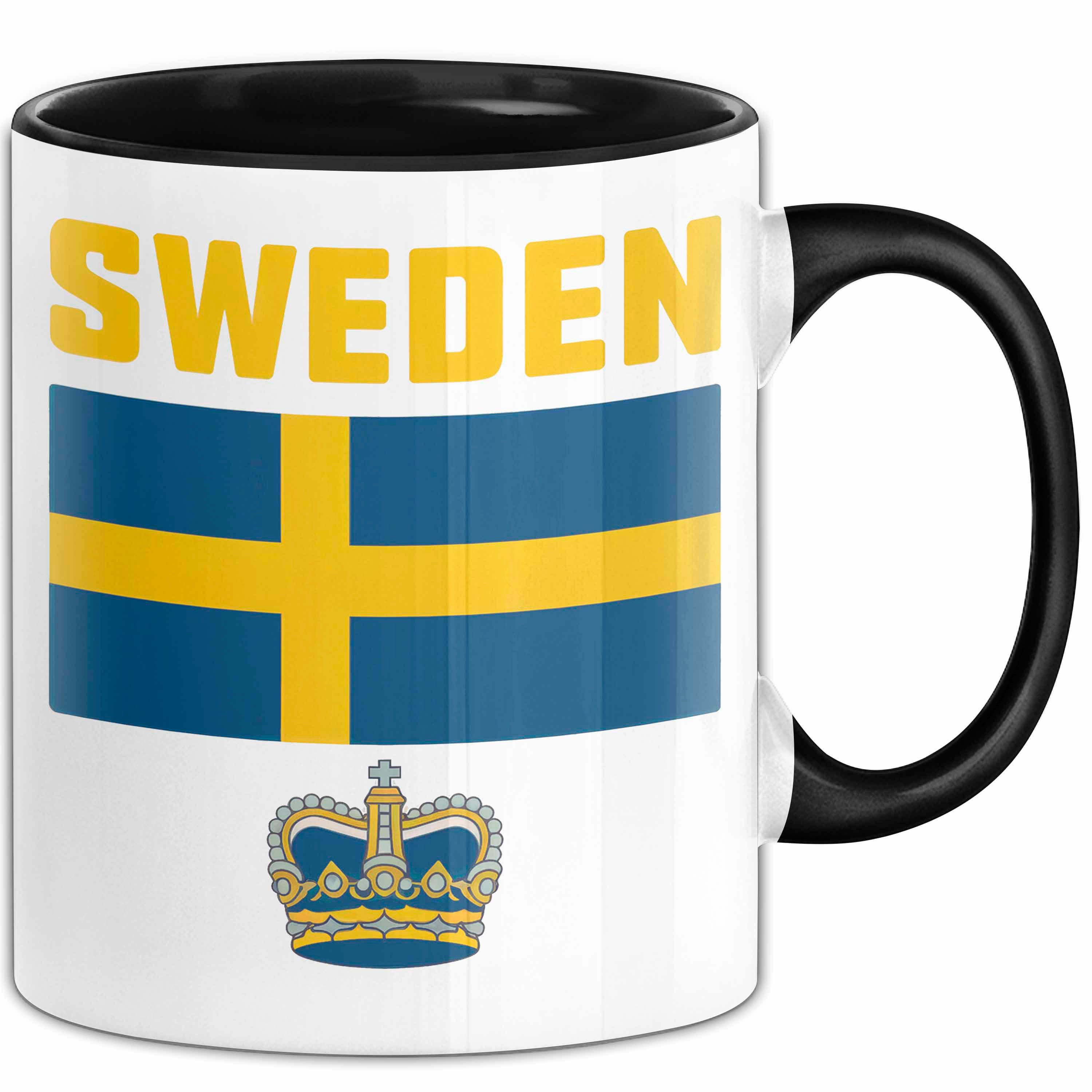 Trendation Tasse Schweden Skandinavien Schwedisch Tasse Geschenk Lustige Geschenkidee