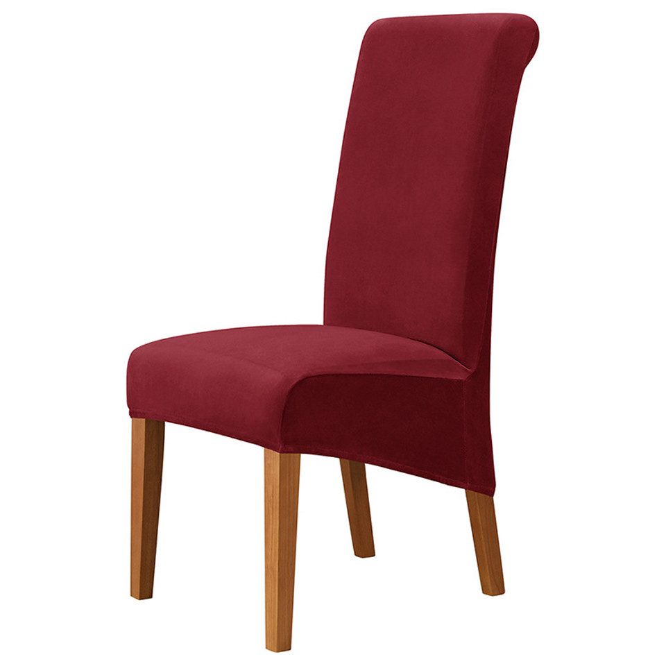 Stuhlhusse Velvet Stretch Esszimmerstuhl Husse Stretch Abnehmbare