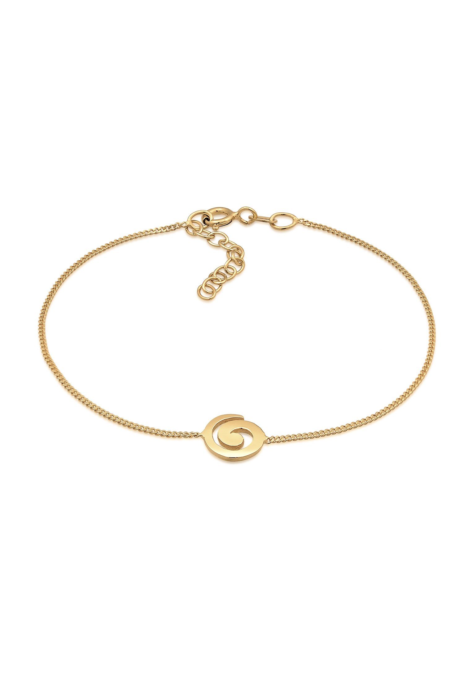 925 Armband Spirale Gold Basic Elli Verspielt Silber