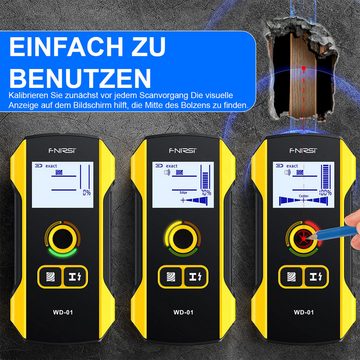Novzep Leitungsortungsgerät Bolzensucher-Wandscanner-Detektor mit Pro-Smart-Sensor, Audioalarm &, HD-LCD-Display,elektronischer Wandbolzendetektor für Holz Metallbolzen