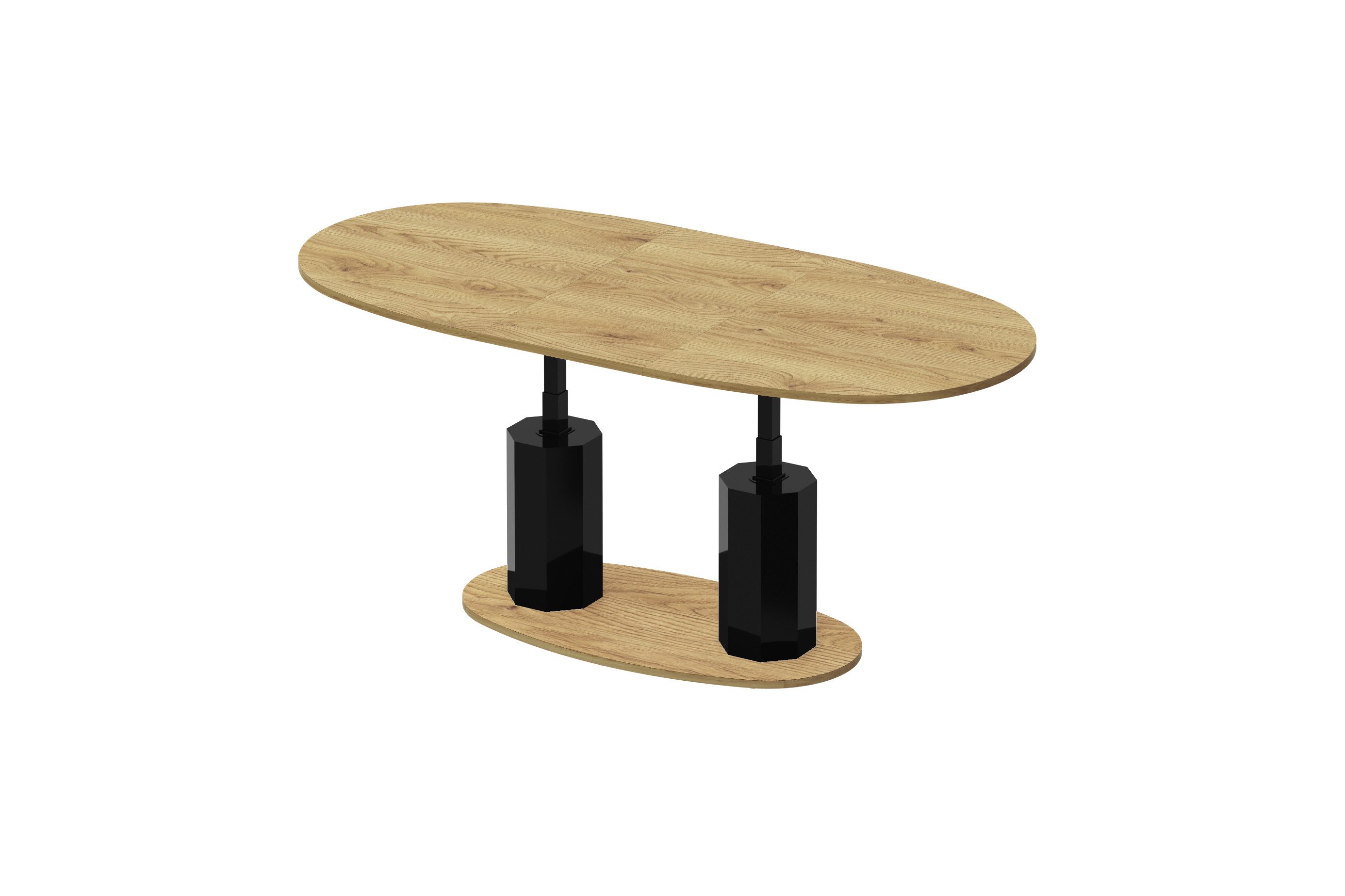 designimpex Couchtisch Design HBL-111 stufenlos höhenverstellbar günstig online kaufen