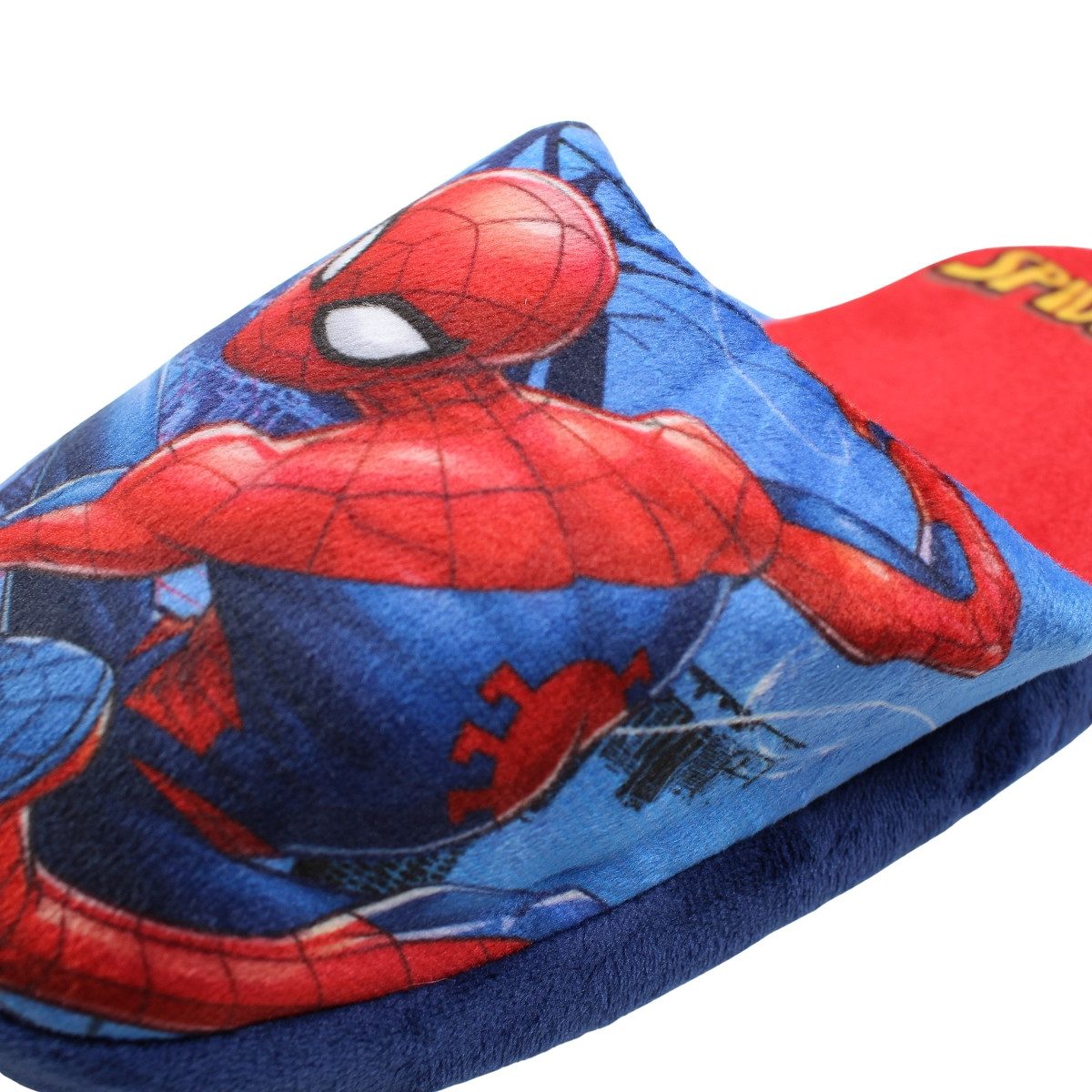 Spiderman Spiderman Jungen Hausschuhe Puschen Pantoffeln 28 30 32 34 Pantoffel Spiderman Kinder Hausschuhe – Bild 4 von 5