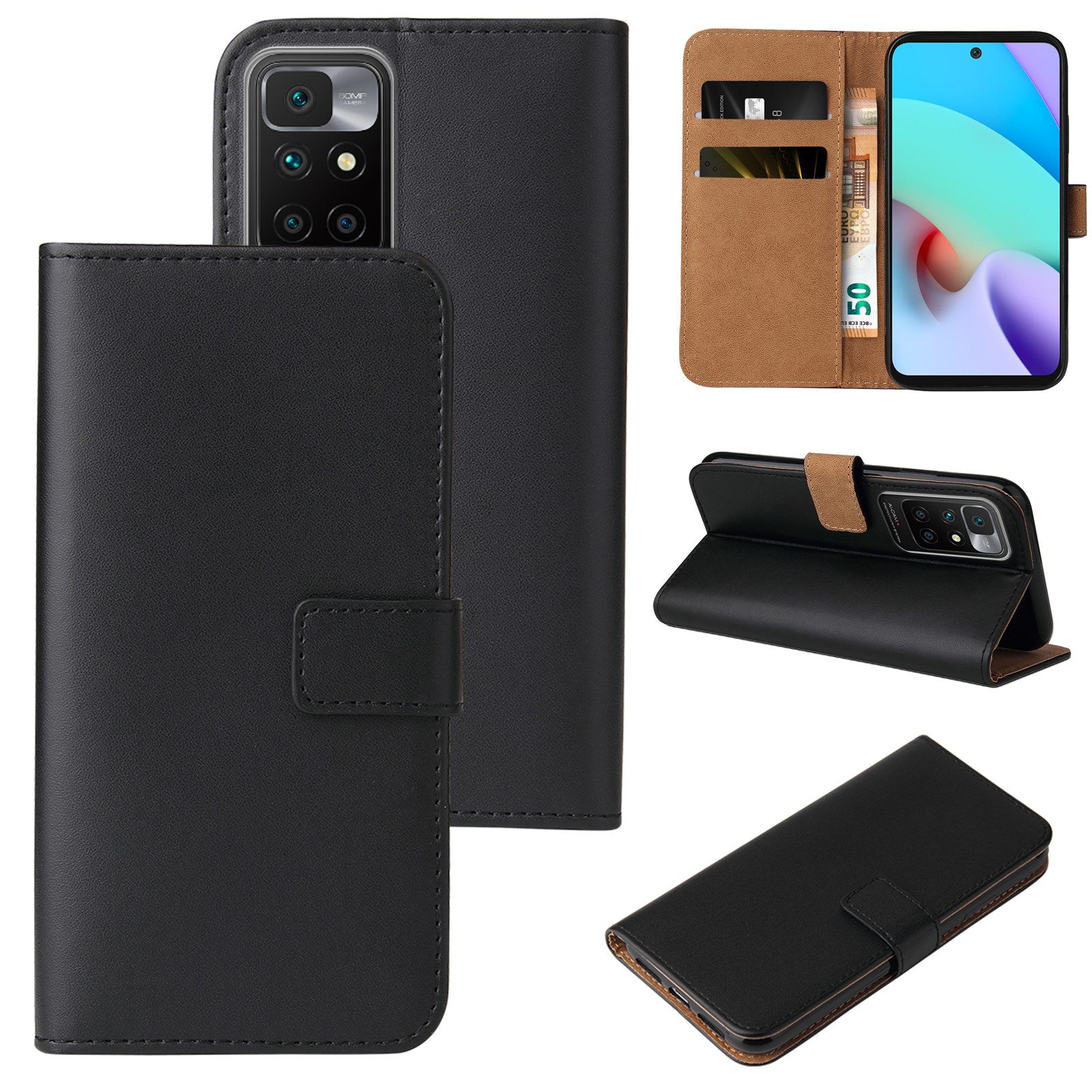 Tec-Expert Handyhülle Klapp Hülle für Xiaomi Redmi 10 6.5 Zoll, 6.5, Flip Case für Xiaomi Redmi 10