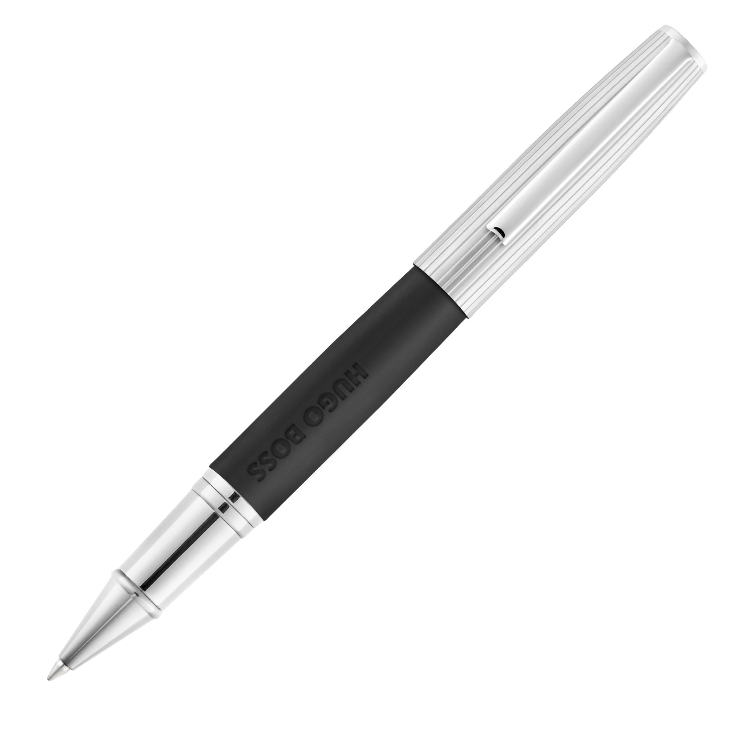 BOSS Чернильные ручки Illusion Arcade, Black & Chrome – Hugo Boss Luxus Rollerball