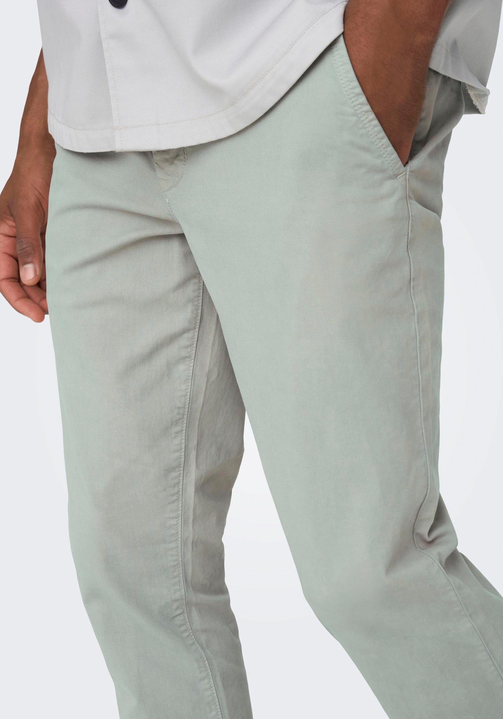 ONLY & SONS limestone im 4-Pocket-Style Chinohose