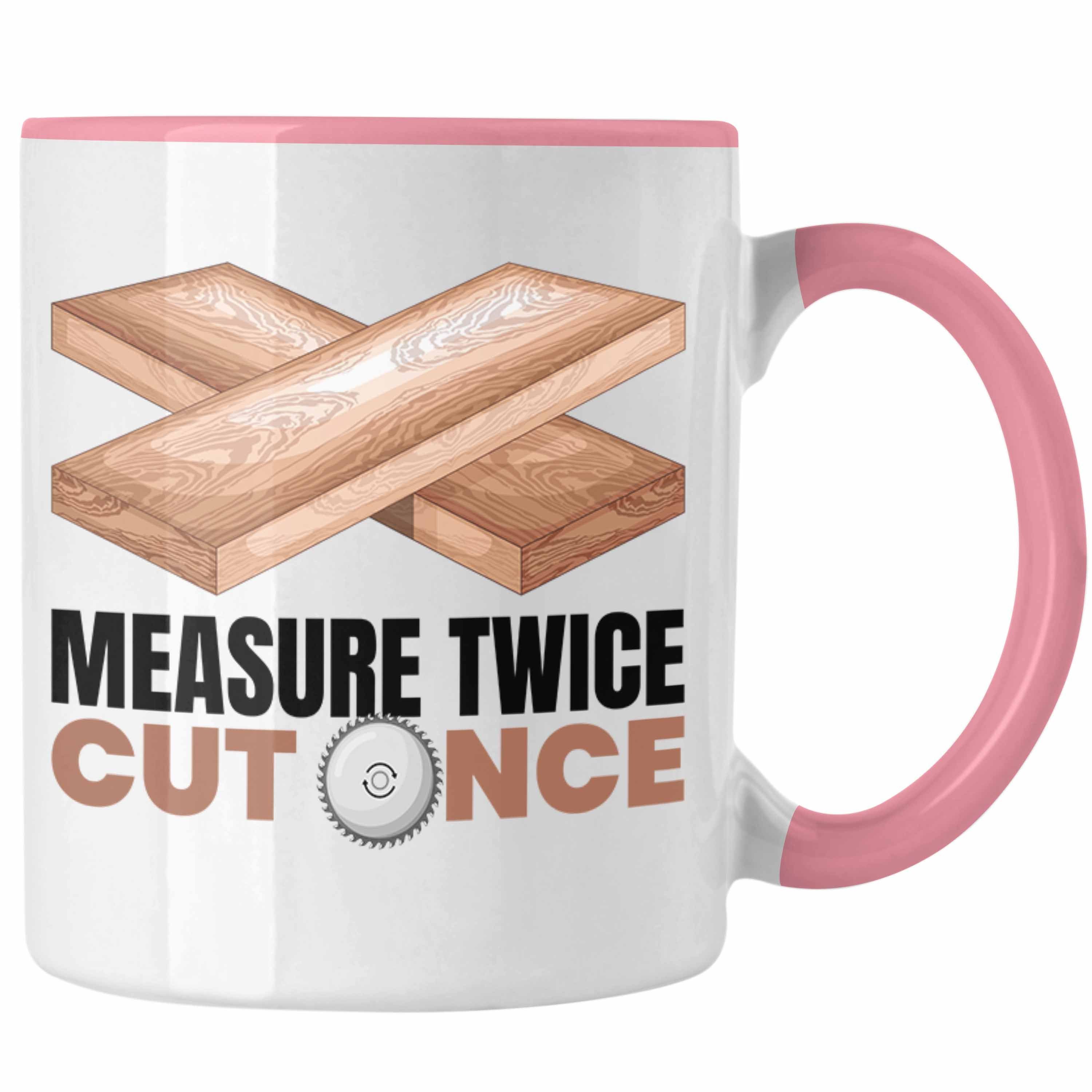 Lustige Schreiner-Tasse – Geschenk Für Tischler & Holzarbeiter – Beidseitig Bedruckt, Spülmaschinenfest – Schwarz