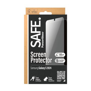 SAFE by PanzerGlass Ultra Wide Fit Screen Protector für Samsung Galaxy S24, Displayschutzglas, Displayschutzfolie, stoßfest, kratzbeständig