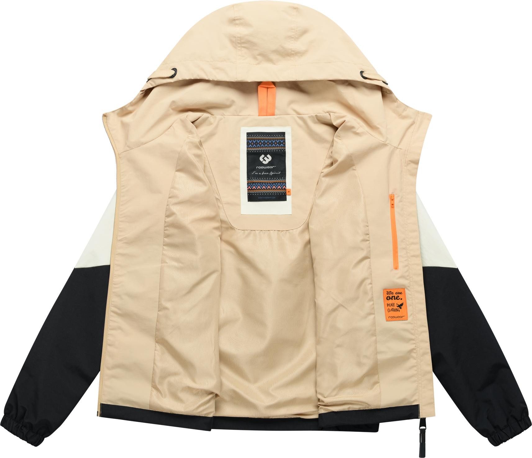 Ragwear Funktionsjacke Rochele wasserdichte Damen Übergangsjacke mit großer Kapuze – Bild 4 von 5