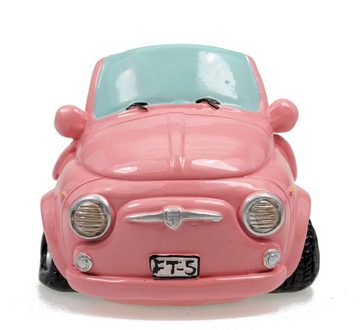 Kremers Schatzkiste Spardose Pink Shopping Spardose Mini - Comic-Style Sparschwein Auto