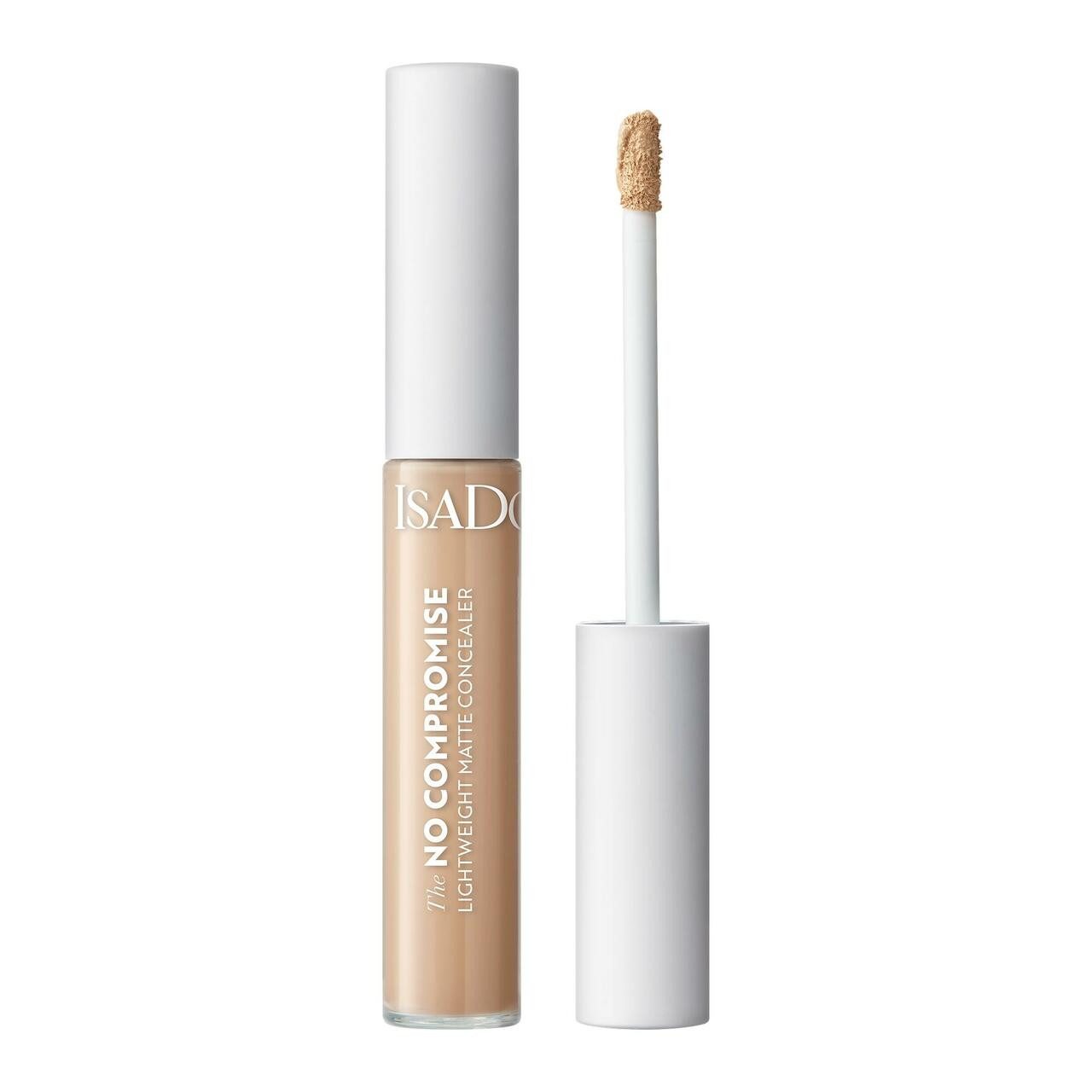 IsaDora Concealer No Compromise Matte Concealer, Aufbaubare, volle Deckkraft – Kaschiert Pigmentfle