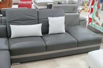 JVmoebel Ecksofa Deisgner Wohnlandschaft Couch Polster Sofa Ecksofa Grau Sofort, 1 Teile