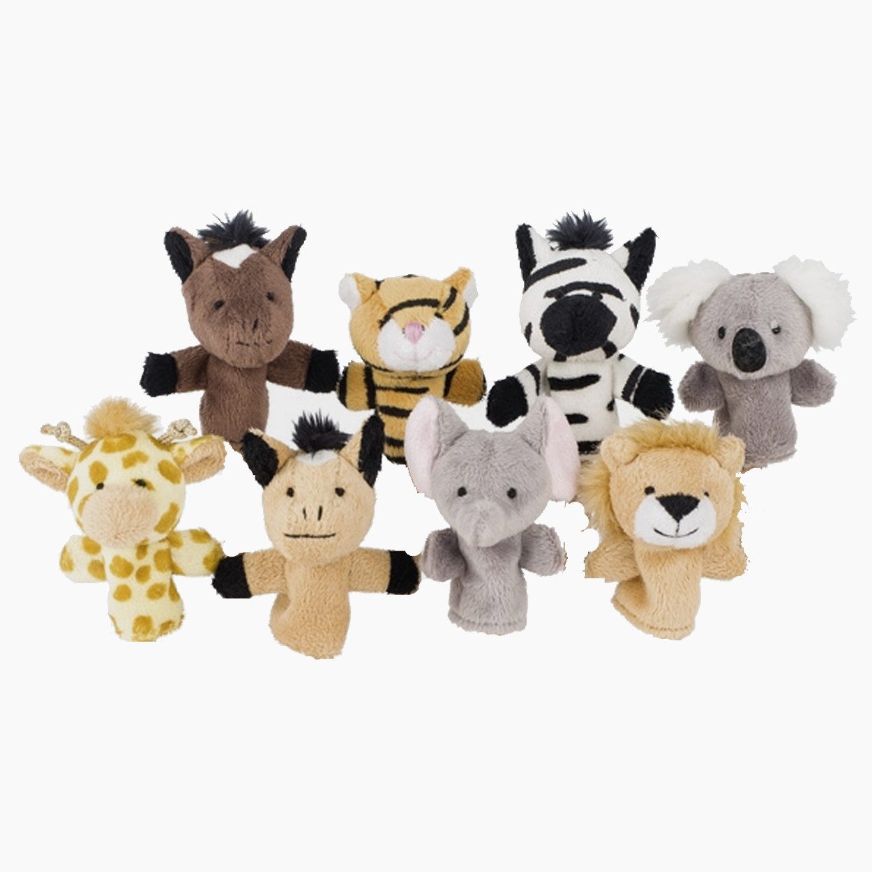 goki Fingerpuppe Fingerpuppenset Wilde Tiere (Packung, 8-tlg), Regt die Fantasie und Kreativität an