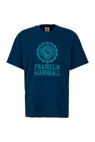 Franklin & Marshall T-Shirt T-Shirt mit Maxi Print aus reiner Baumwolle