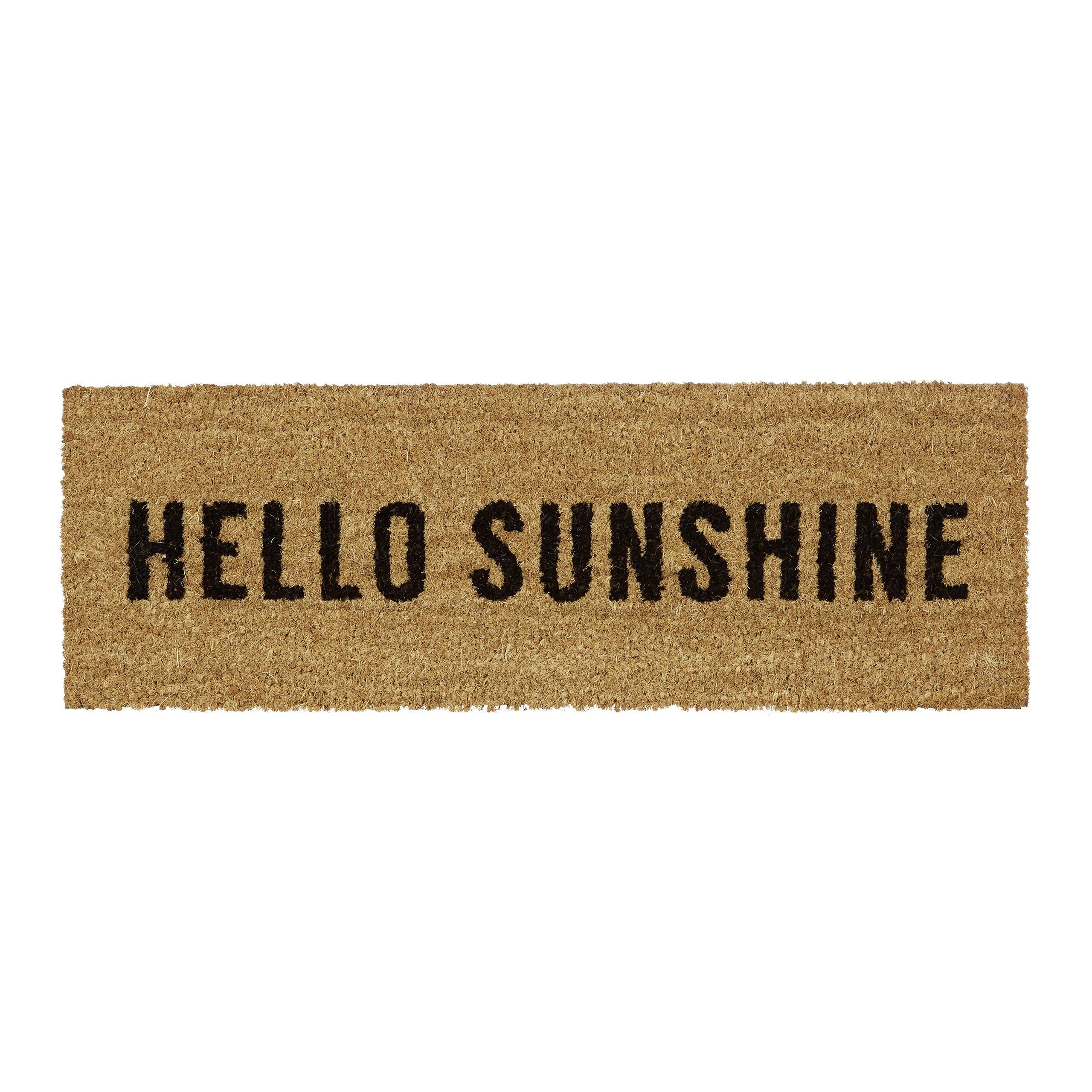 Fußmatte »Fußmatte schmal HELLO SUNSHINE«, relaxdays, Höhe 15 mm online  kaufen | OTTO