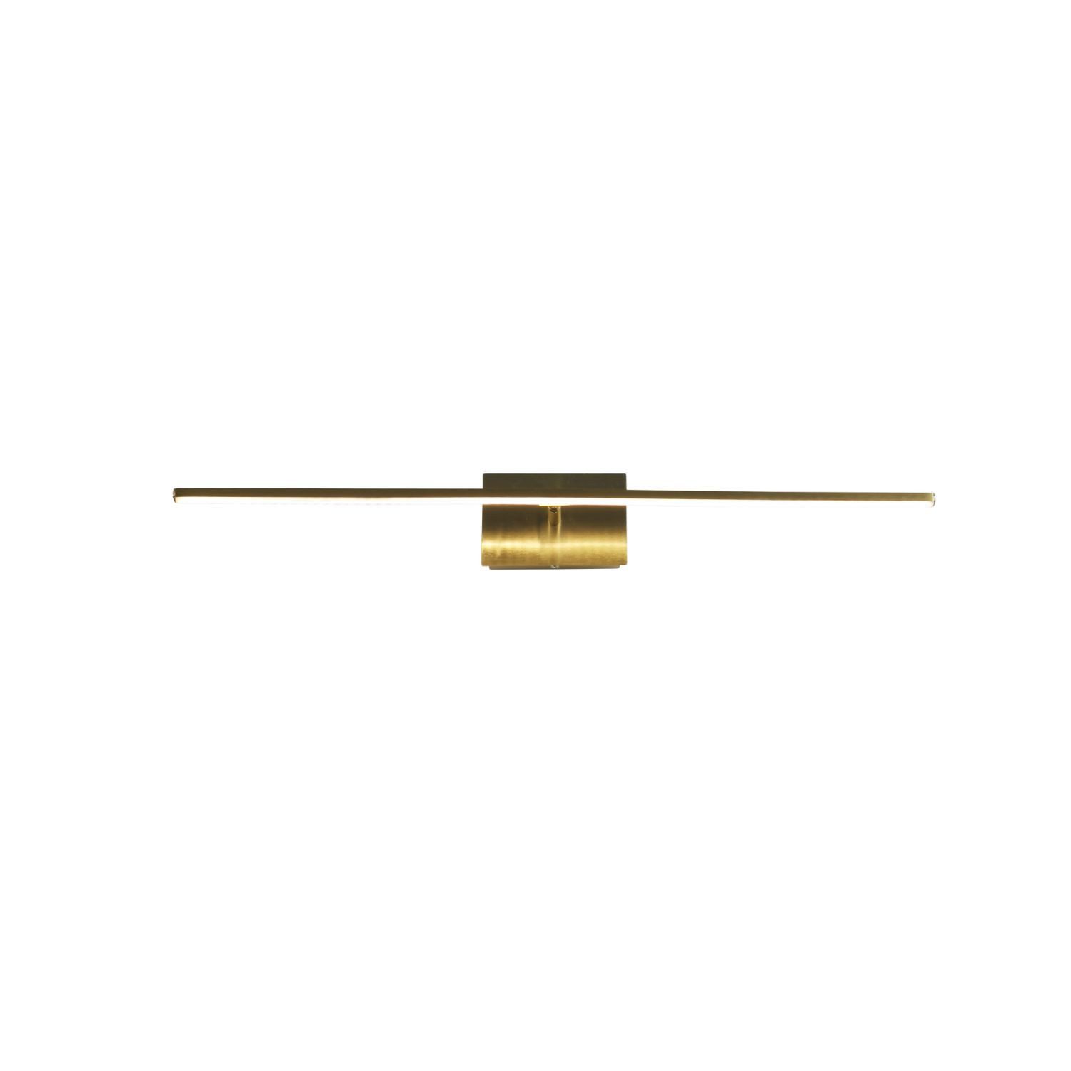 Licht-Erlebnisse Wandleuchte CLIFFREY, LED fest integriert, Warmweiß, LED Metall B: 41 cm IP44 in Messing länglich warmweiß 3000 K 433 lm