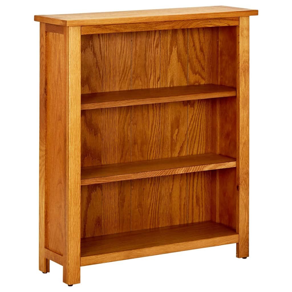 furnicato Bücherregal aus massivem Eichenholz 70x22,5x82 cm Braun, 1-tlg.