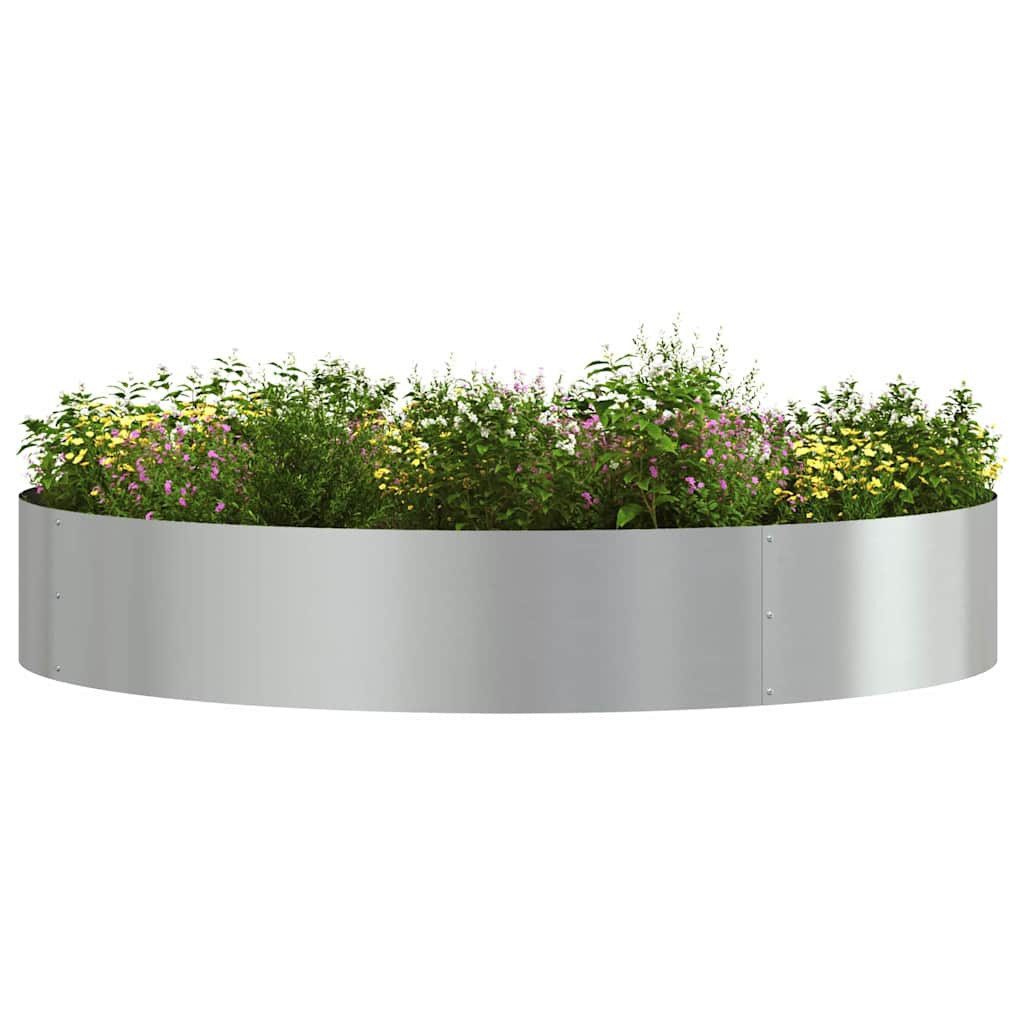 vidaXL Blumentopf Garten 5 pcs Silber günstig online kaufen