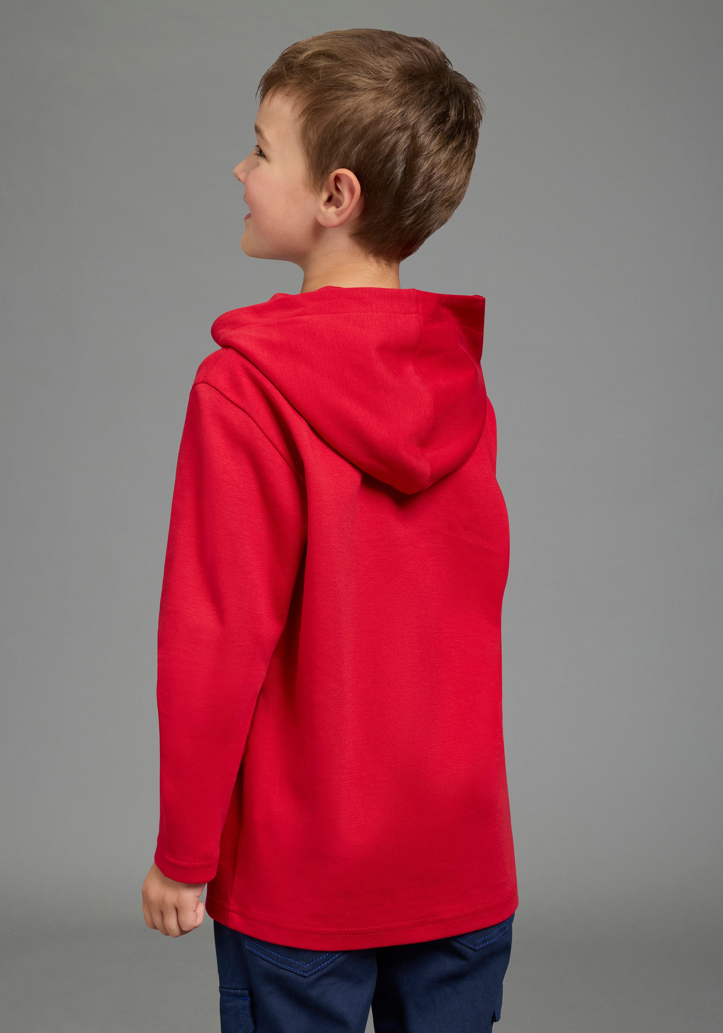 Scout Kapuzenshirt Kapuzenshirt mit coolem Dino-Druck - NEU von SCOUT Langarm, modischer Stil