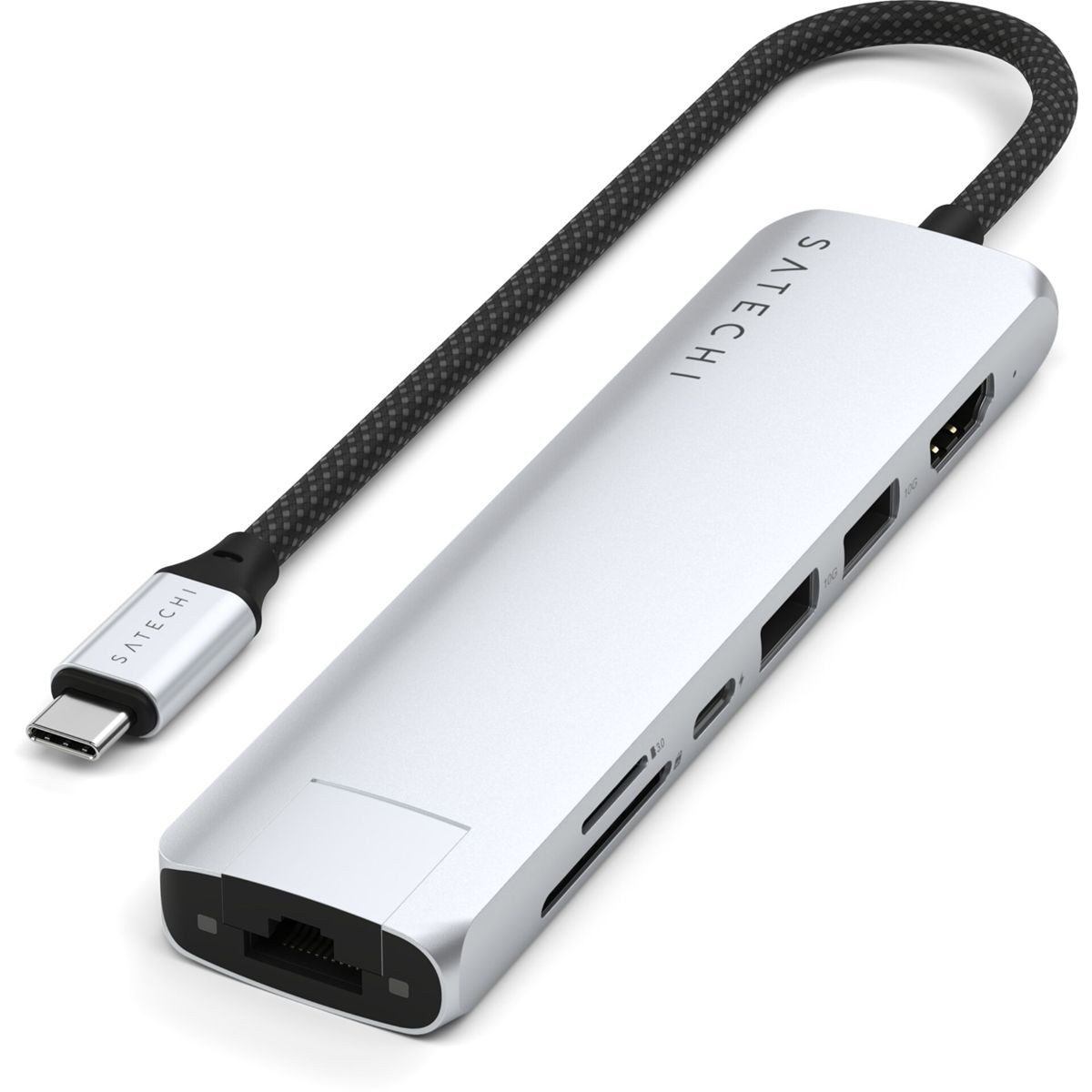 USB-C 7-in-1 Slim Multi Port Adapter Ethernet Netzwerk-Switch