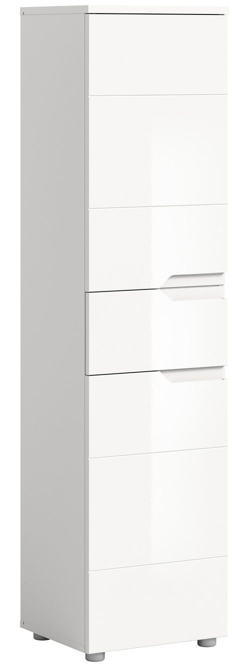 INOSIGN Midischrank CAPRI, Höhe 151cm, 2 Türen mit Soft-Close-Funktion, 1 Schubkasten Mehrzweckschrank, Universalschrank, Badschrank, Badhochschrank