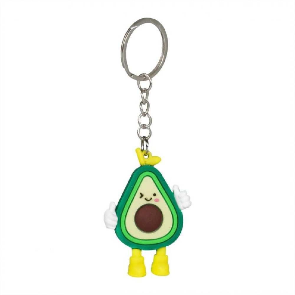 soma Schlüsselanhänger Schlüsselanhänger Mini Avocado Anhänger 4 cm 3D Geschenk Cartoon, Schlüsselanhänger Haustierschlüsselanhänger Geschenk Hund Frau Herren