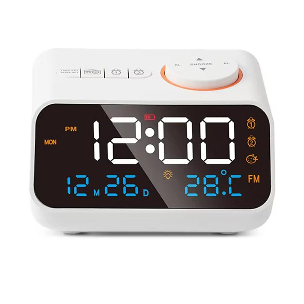 ZEUOPQ Radiowecker Küchenradio Digital-Funkwecker LED-Uhrradio, Temperatura günstig online kaufen