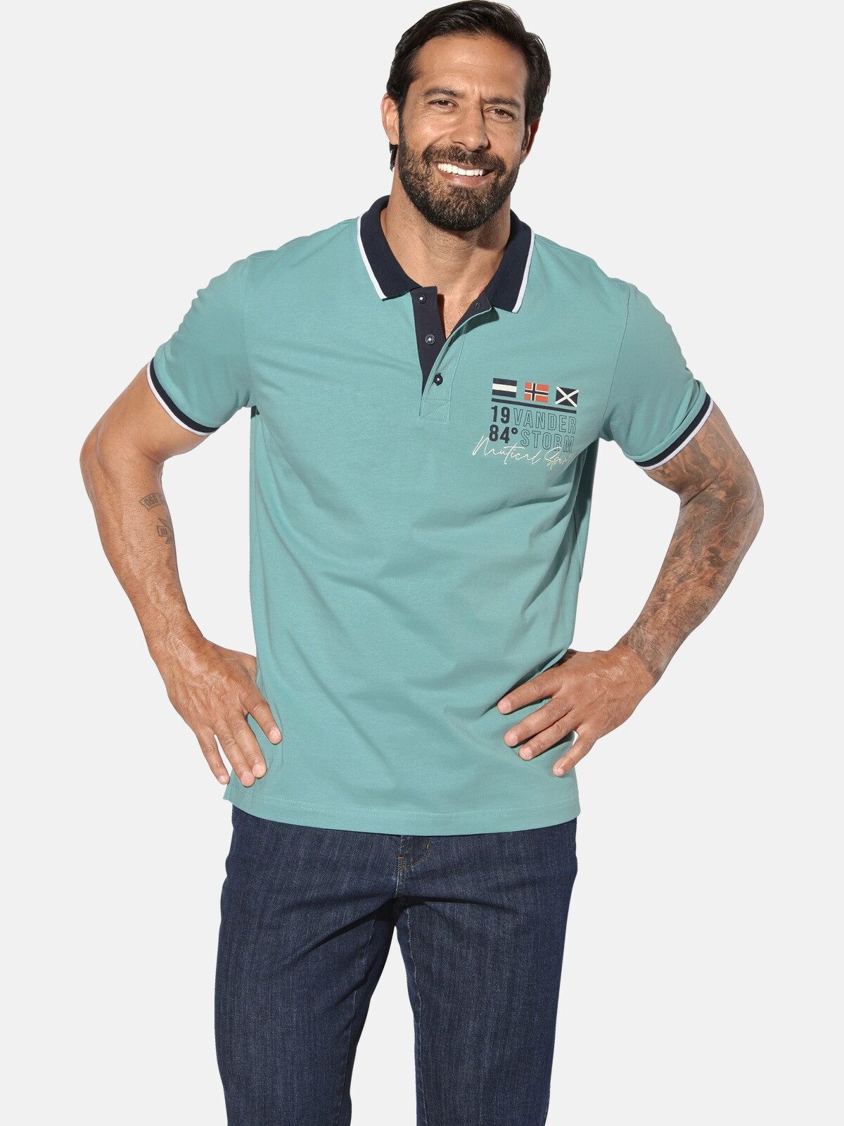 Jan Vanderstorm Poloshirt MORKLUND im Doppelpack günstig online kaufen
