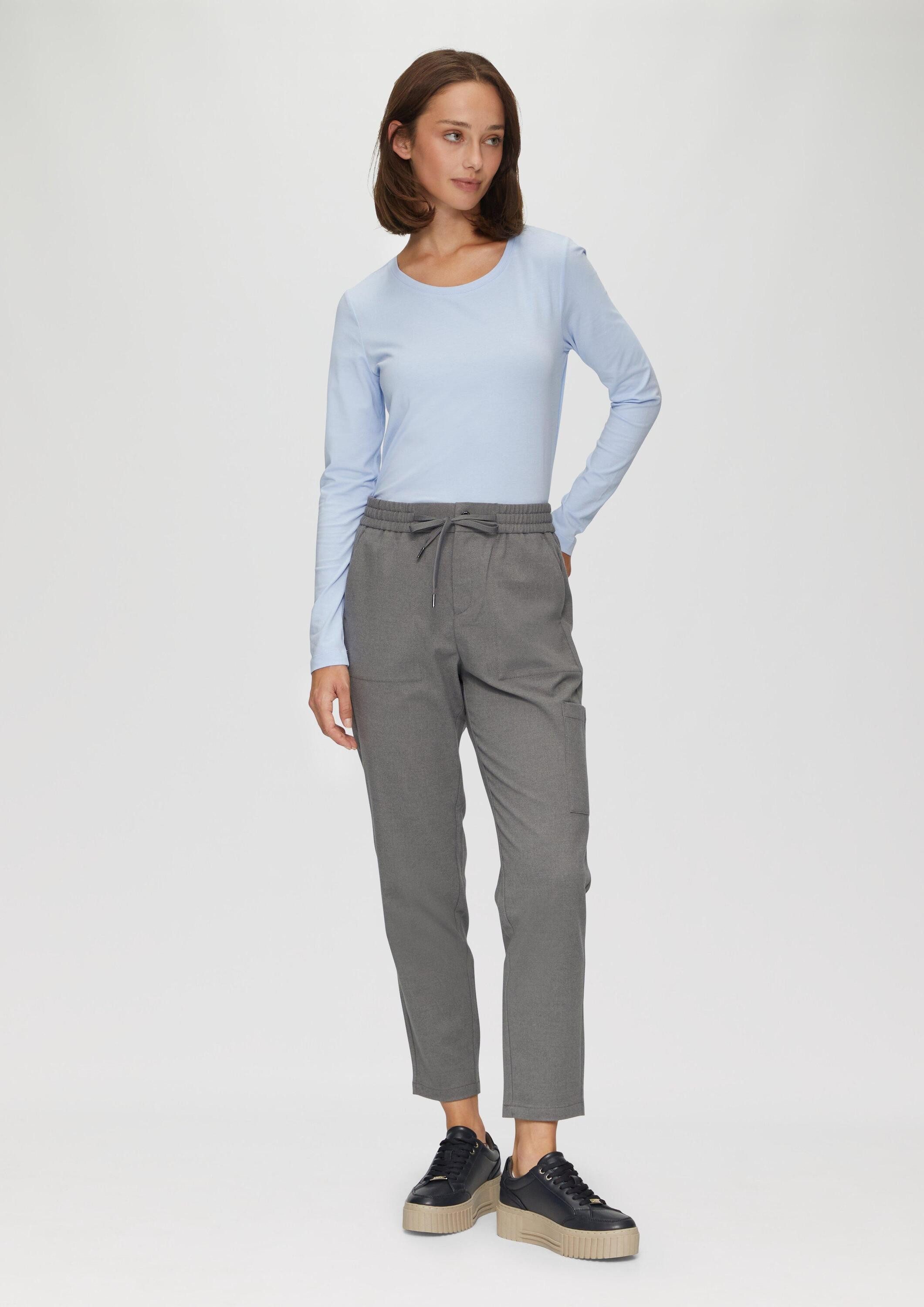 s.Oliver Chinos Hose Weiche Relaxed-Jogpants mit Tapered Leg günstig online kaufen