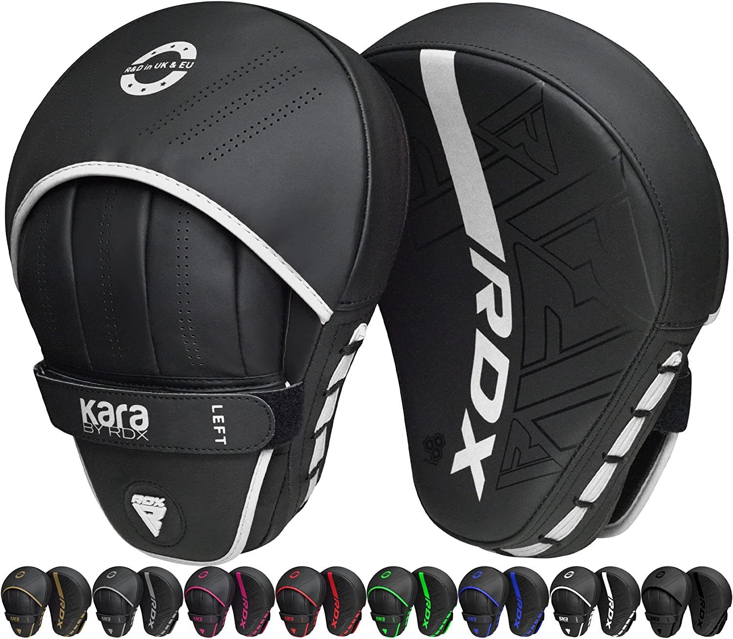 RDX Sports Pratze RDX Boxing Pads Fokus Punch Mitts Haken & Jab Kickboxing Training